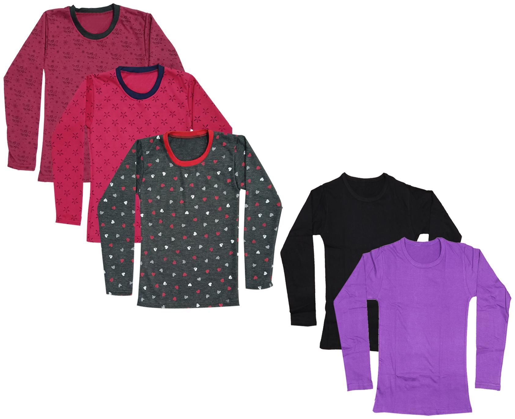 

Indiweaves Girl Cotton Printed T shirt - Multi