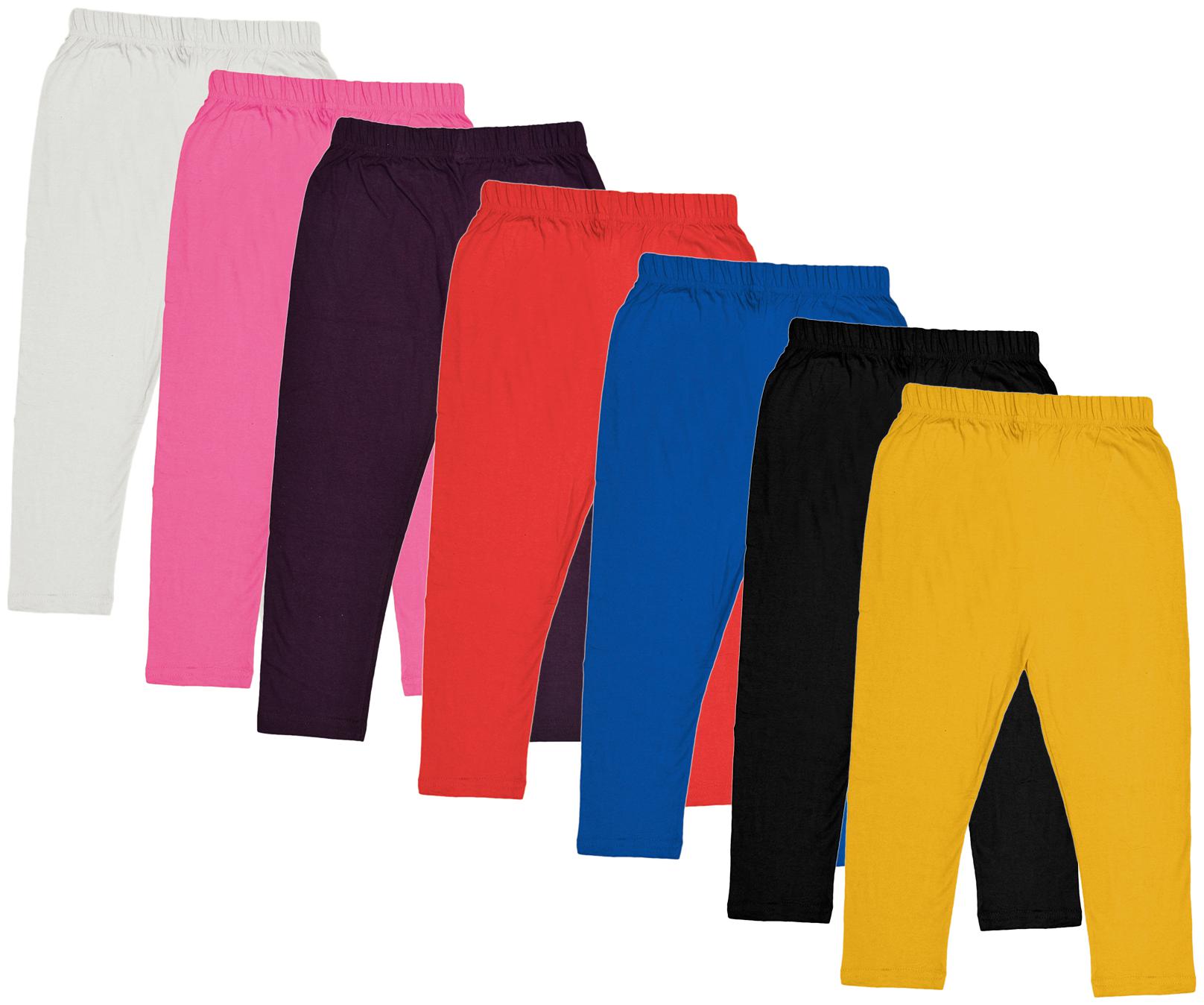 

Indiweaves Girl Cotton Solid Capri - Multi