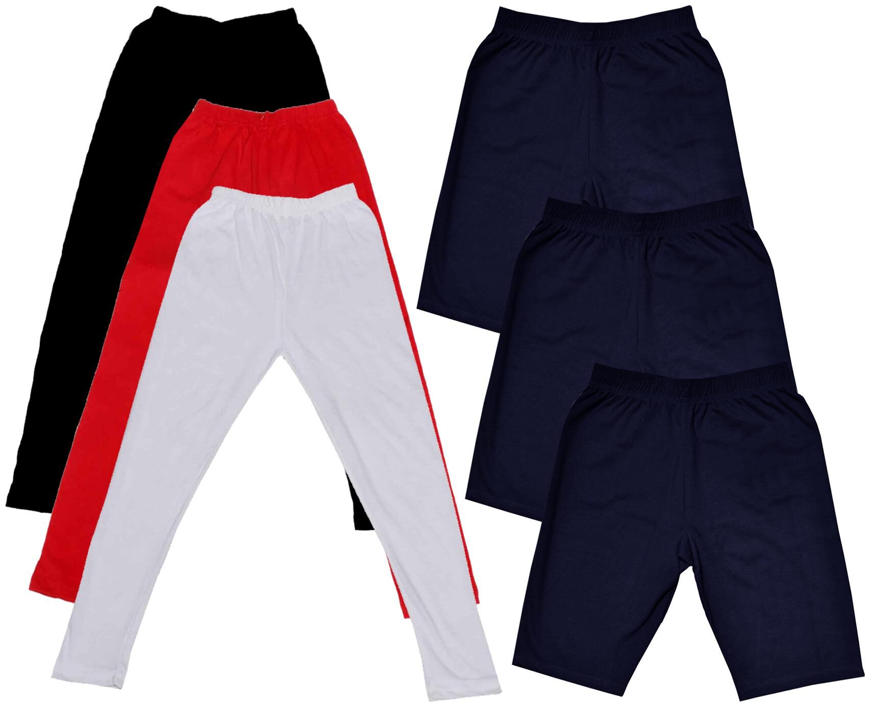 

Indiweaves Girl Cotton Solid Regular shorts - Multi