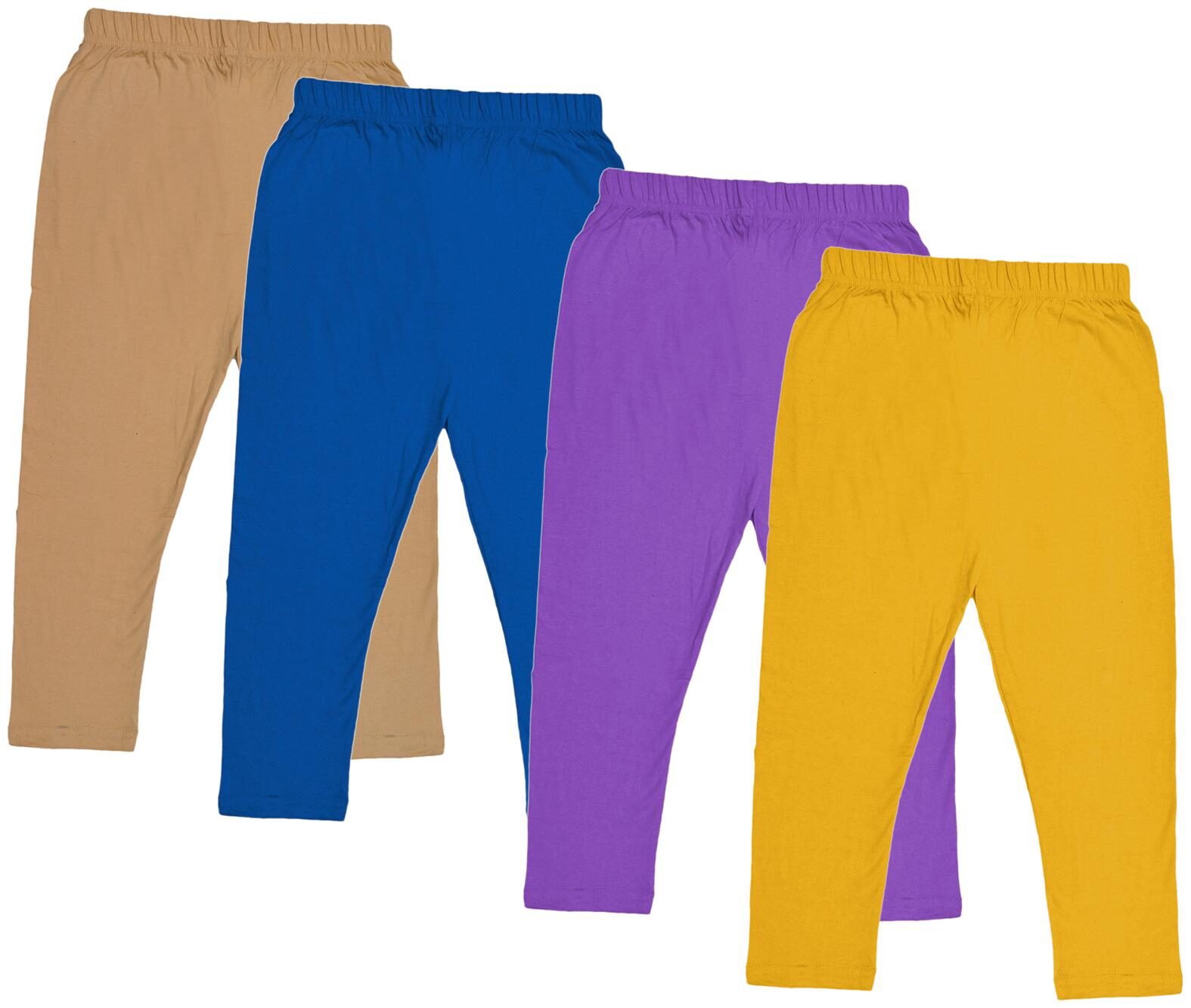 

Indiweaves Girl Cotton Solid Capri - Multi