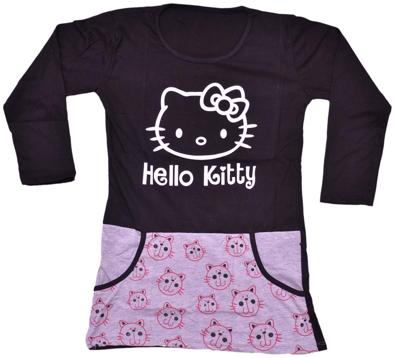 

Indiweaves Girl Cotton Printed Top - Purple