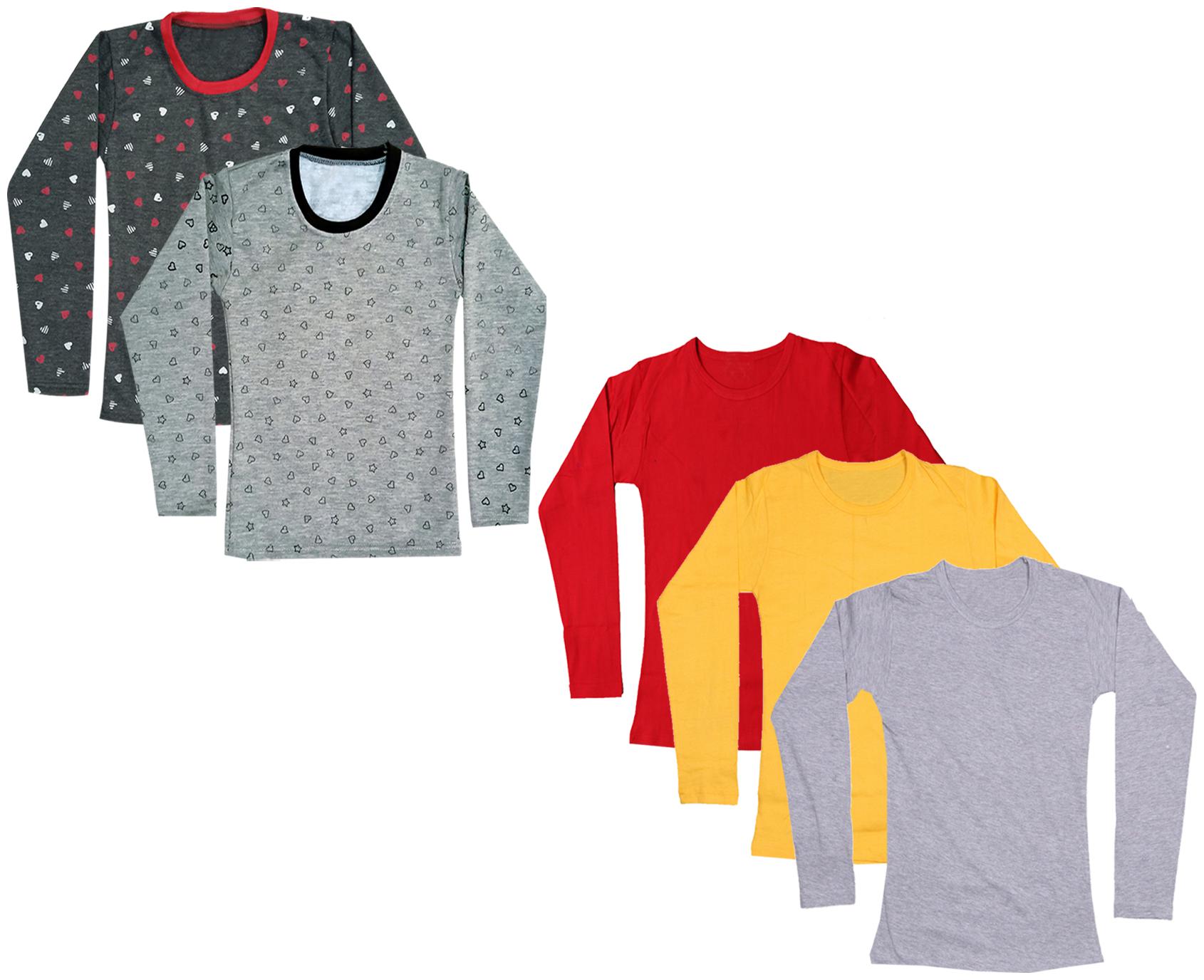 

Indiweaves Girl Cotton Printed T shirt - Multi