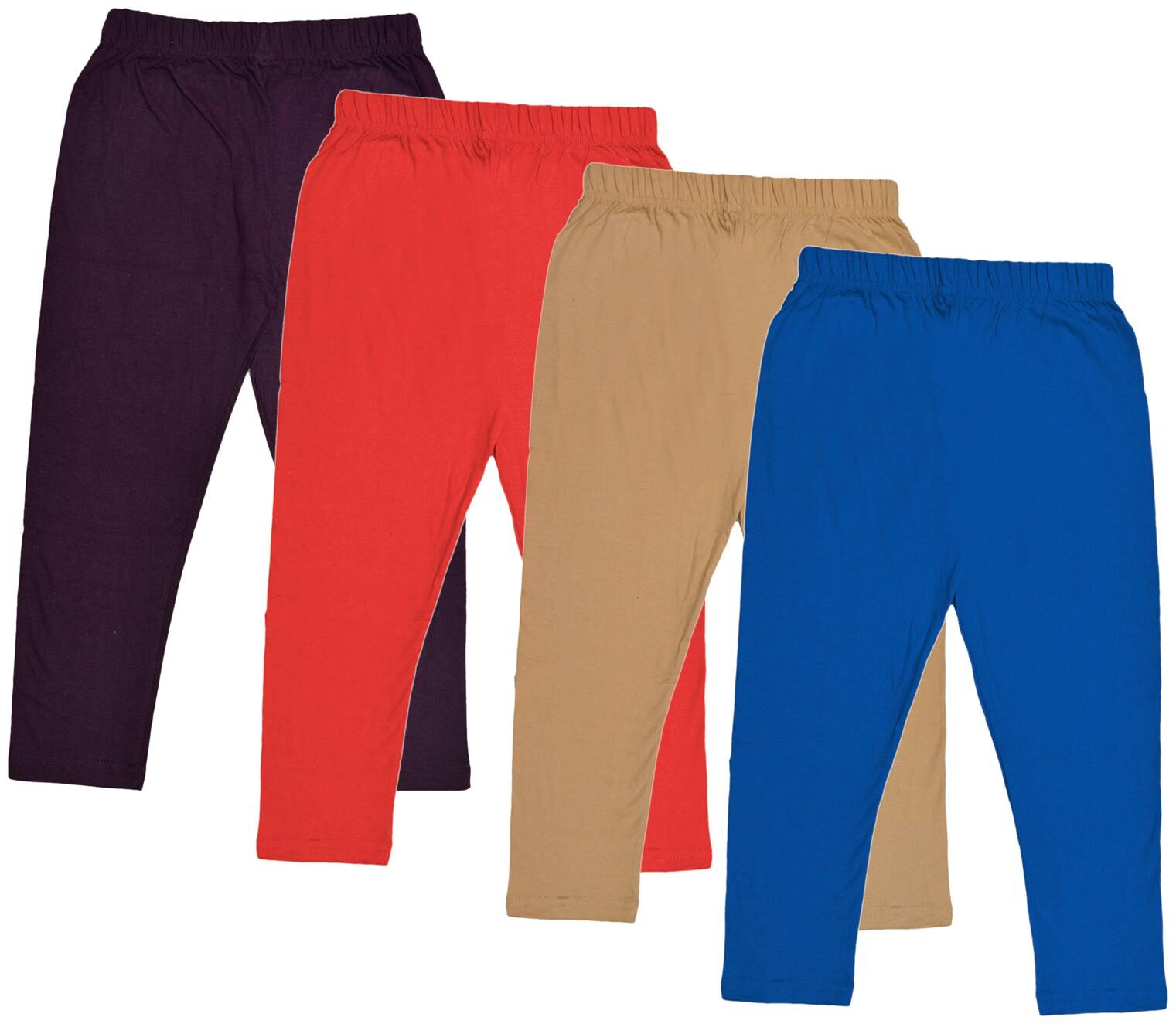 

Indiweaves Girl Cotton Solid Capri - Multi