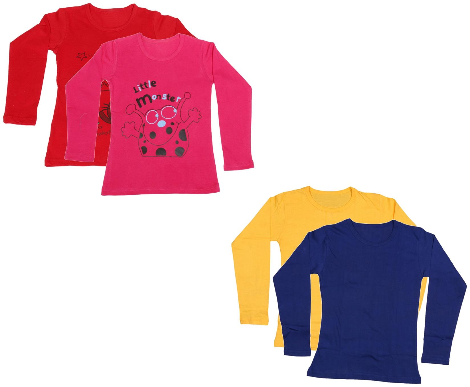 

Indiweaves Girl Cotton Printed T shirt - Multi
