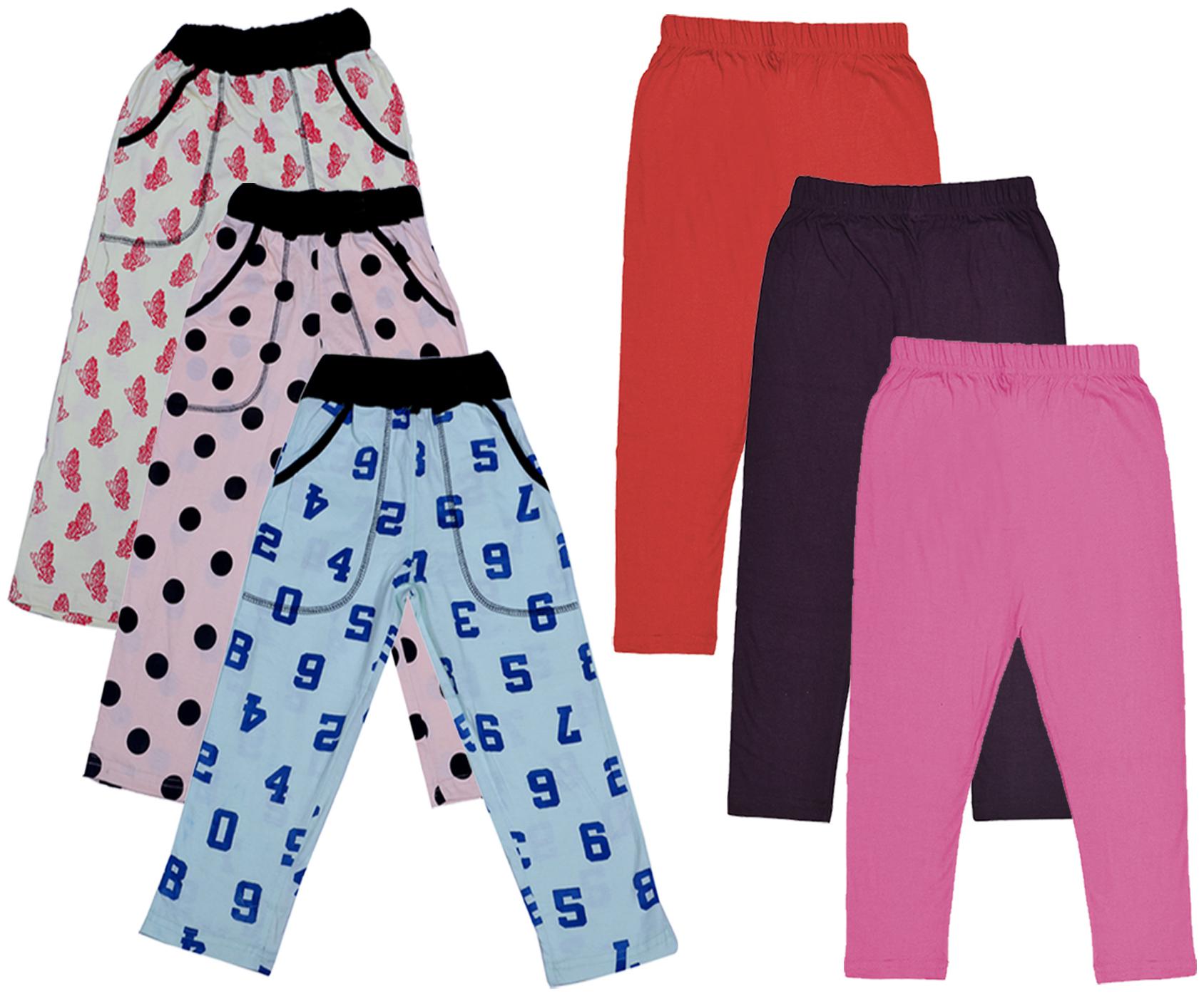 

Indiweaves Girl Cotton Solid Capri - Multi