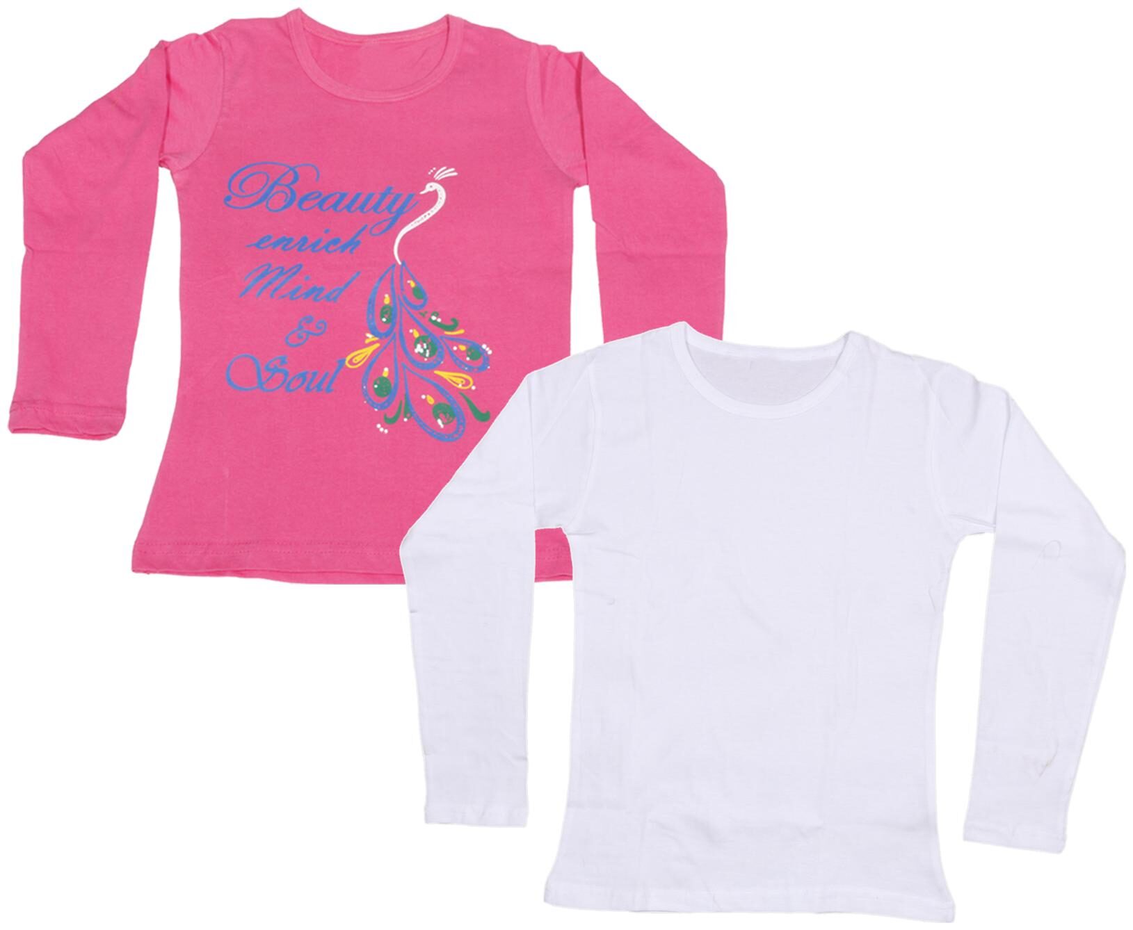 

Indiweaves Girl Cotton Printed T shirt - Multi