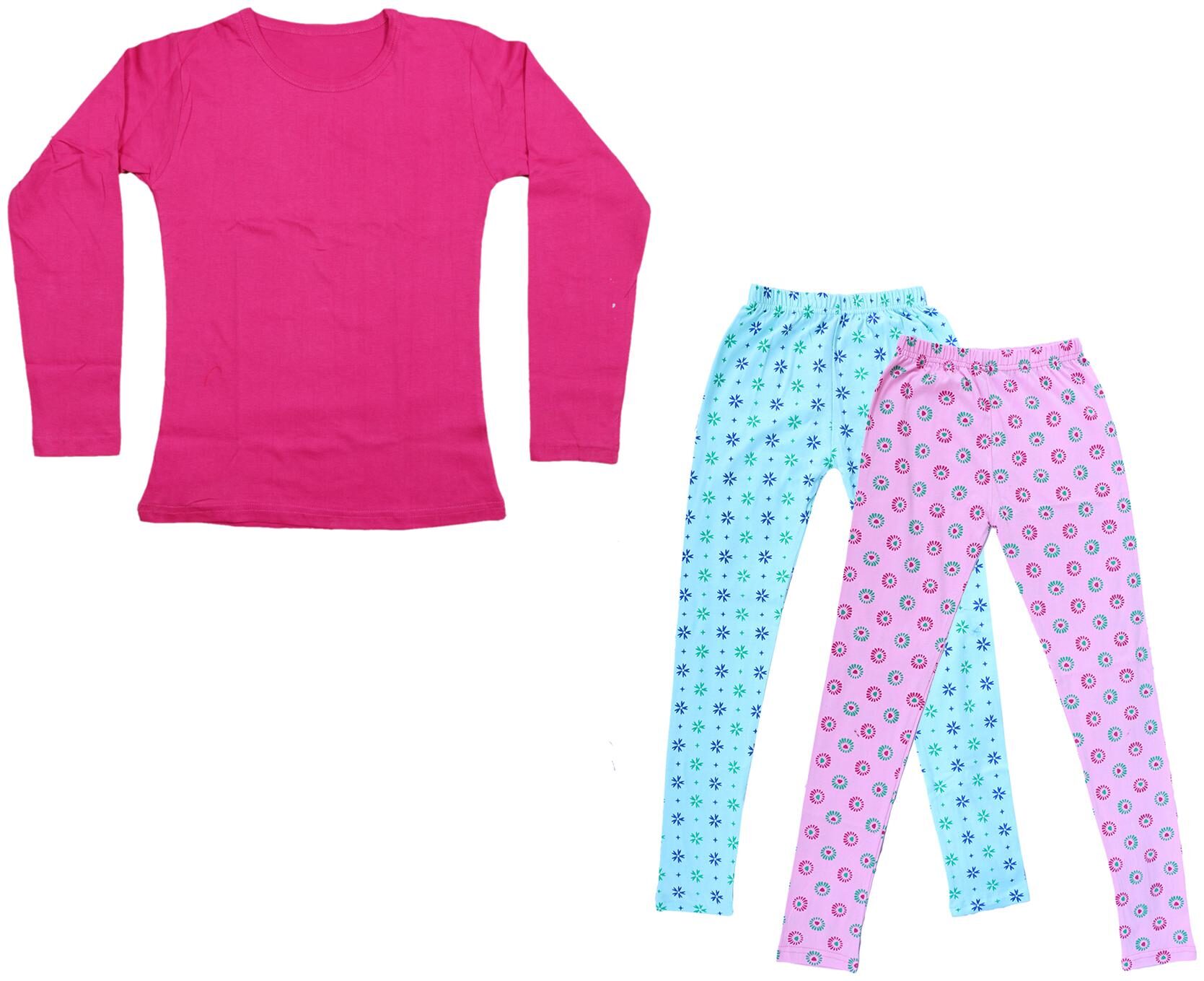 

Indiweaves Girl Cotton Solid T shirt - Multi
