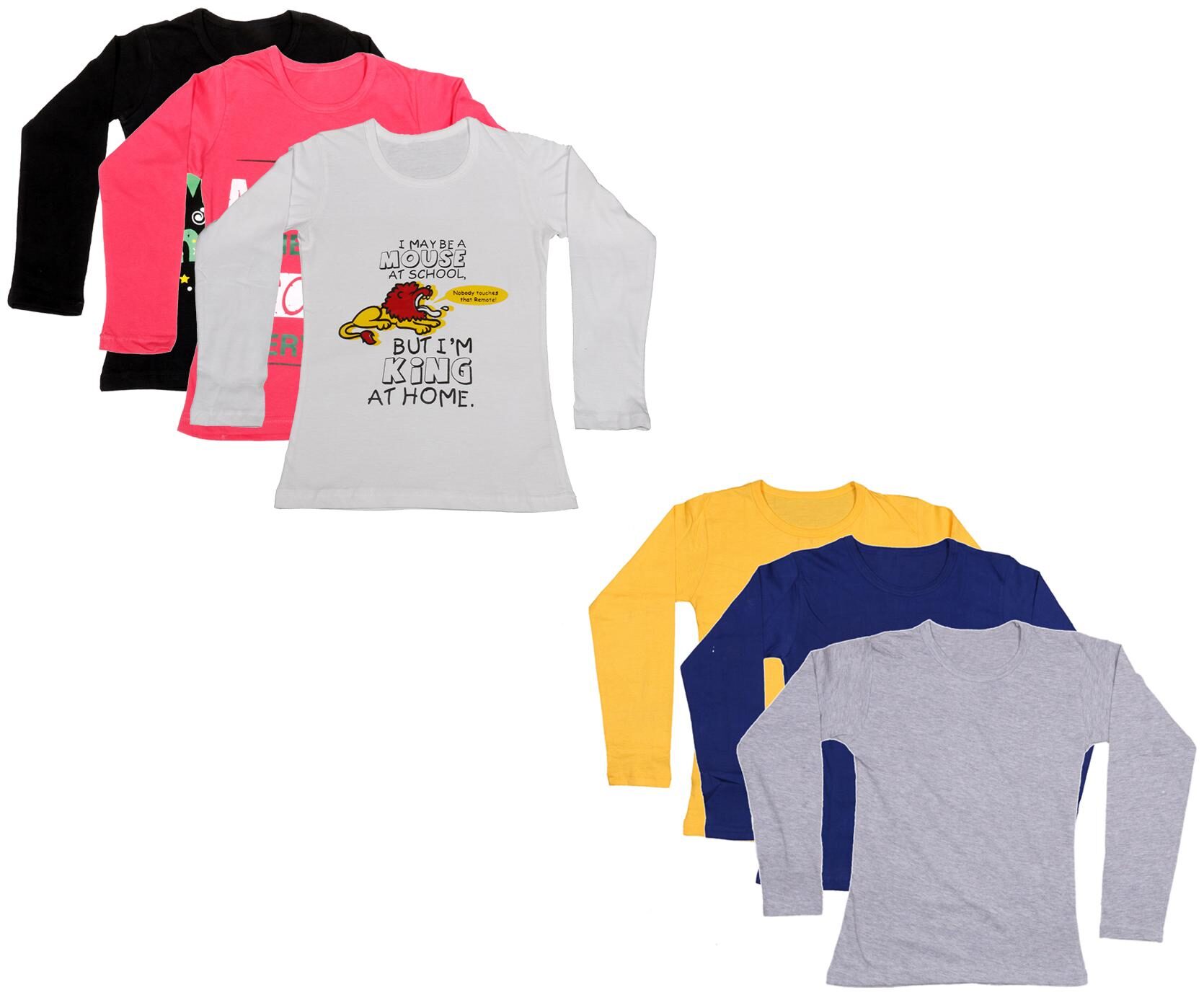

Indiweaves Girl Cotton Printed T shirt - Multi