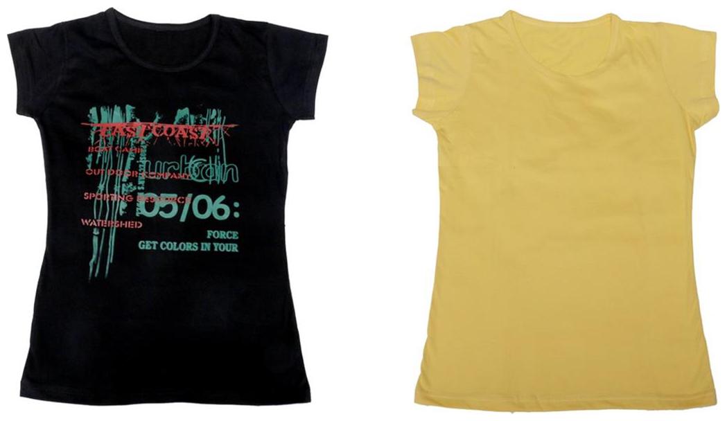

Indiweaves Girl Cotton Solid T shirt - Multi