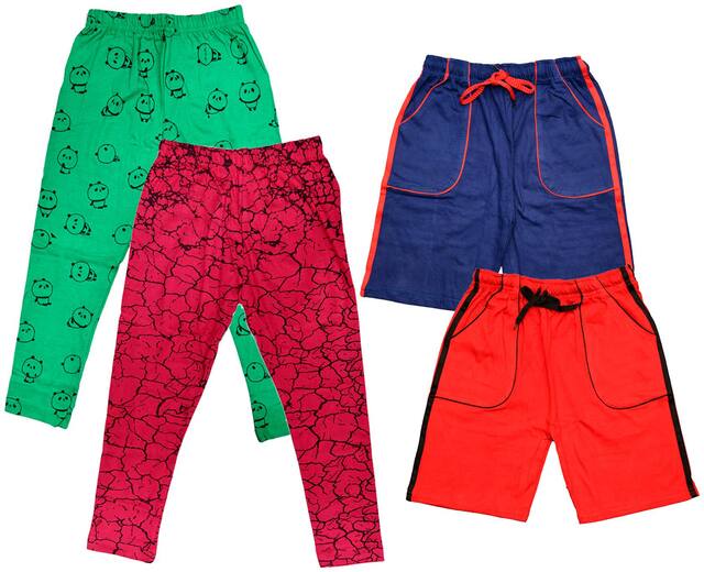 Indiweaves Girl Cotton Printed Capri - Multi