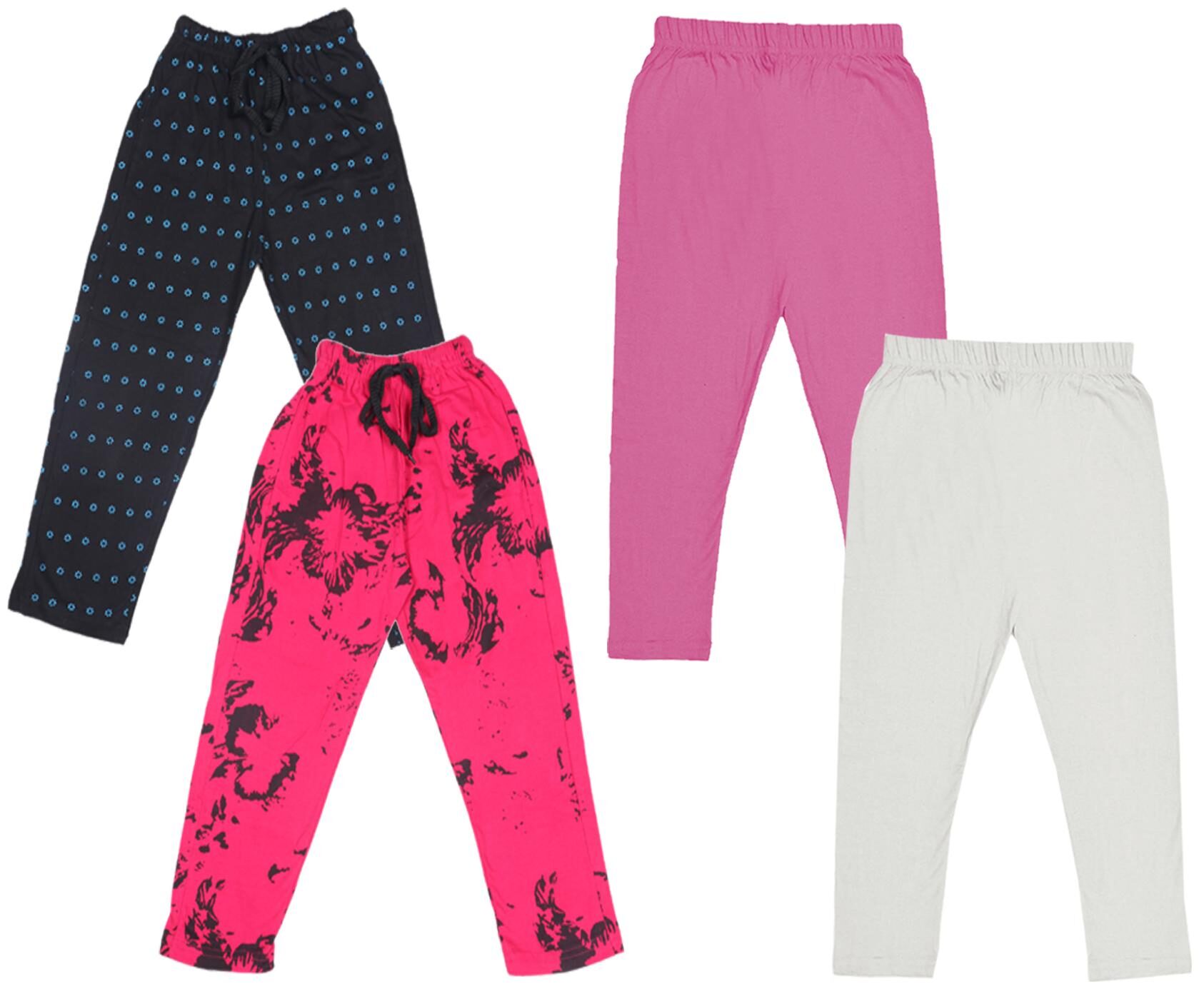 

Indiweaves Girl Cotton Solid Capri - Multi