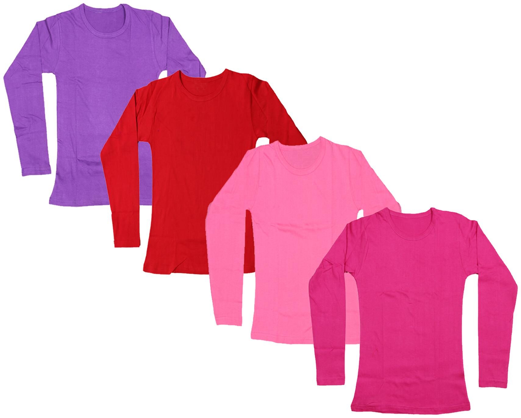 

Indiweaves Girl Cotton Solid T shirt - Multi