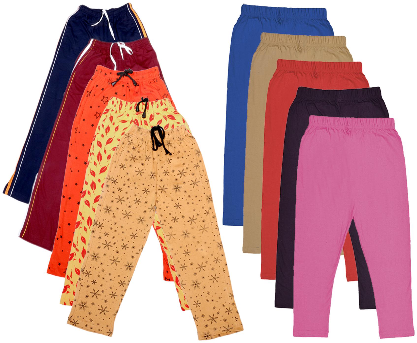 

Indiweaves Girl Cotton Solid Capri - Multi