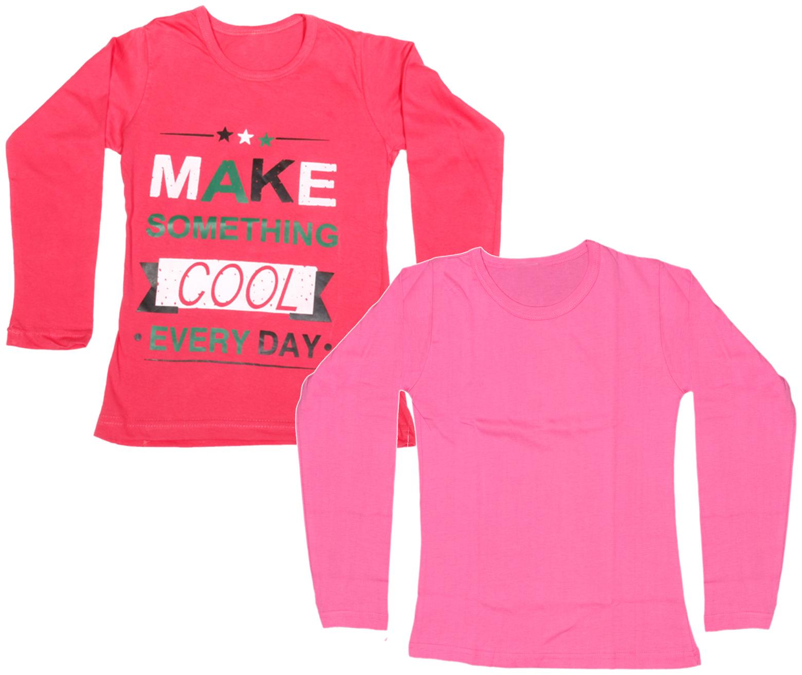 

Indiweaves Girl Cotton Printed T shirt - Pink