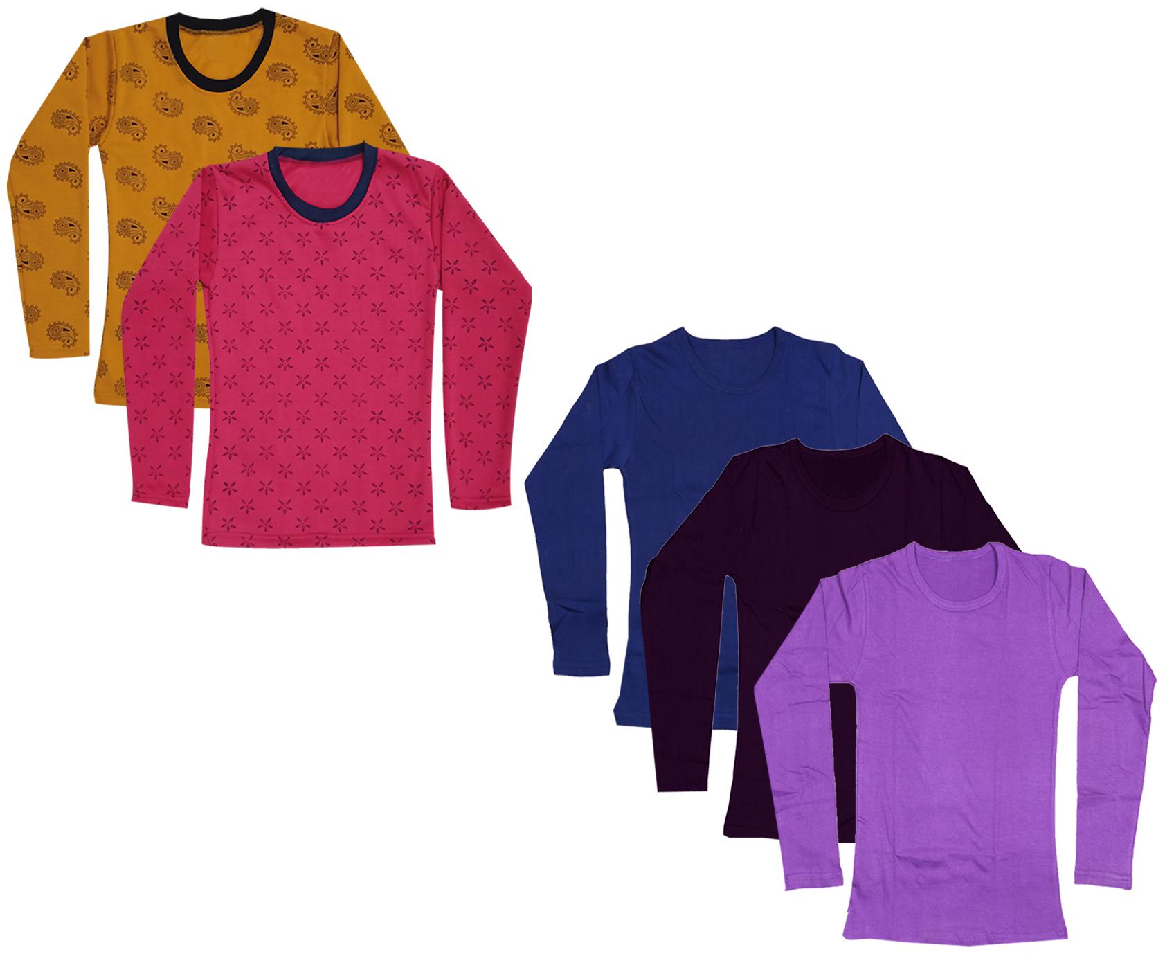 

Indiweaves Girl Cotton Printed T shirt - Multi