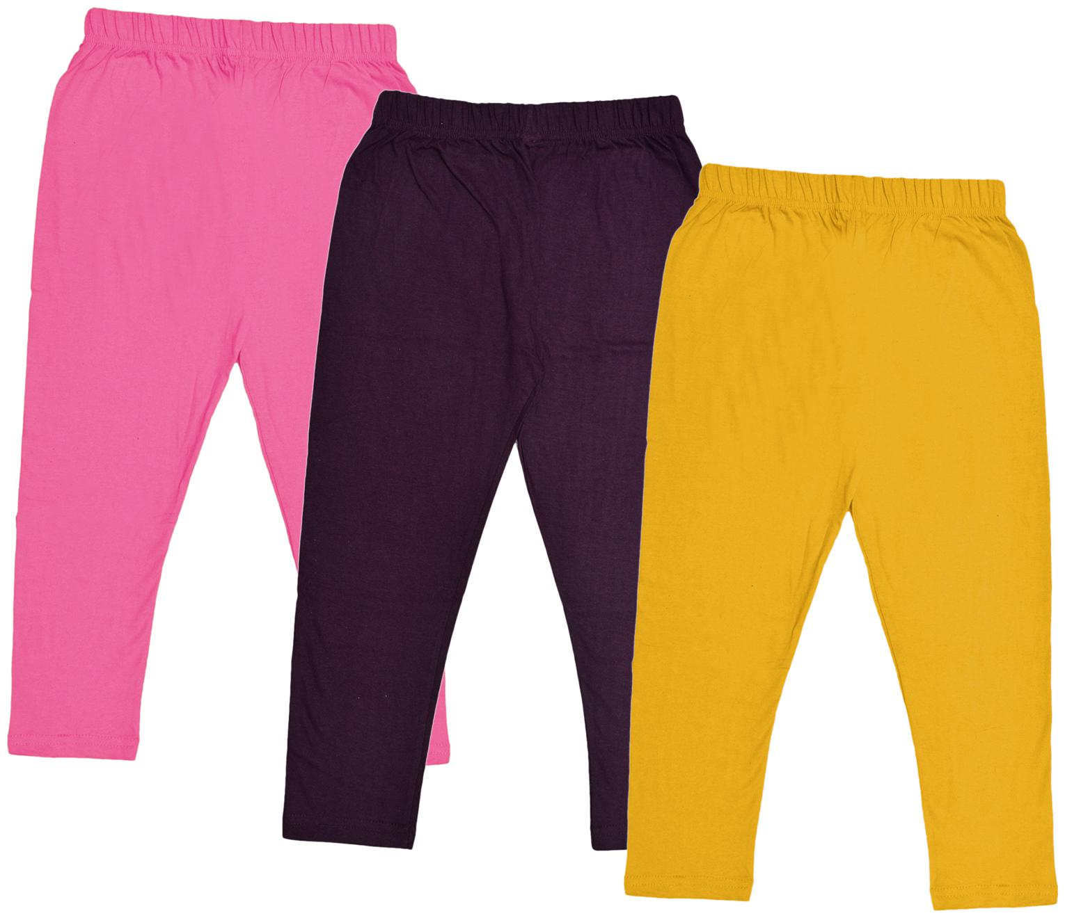 

Indiweaves Girl Cotton Solid Capri - Multi