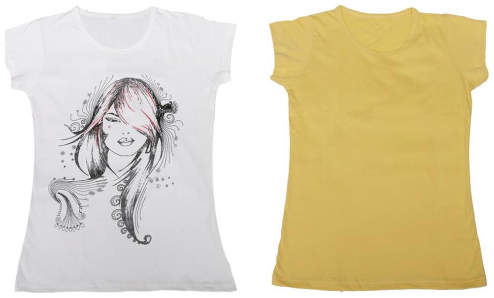 

Indiweaves Girl Cotton Solid T shirt - Multi