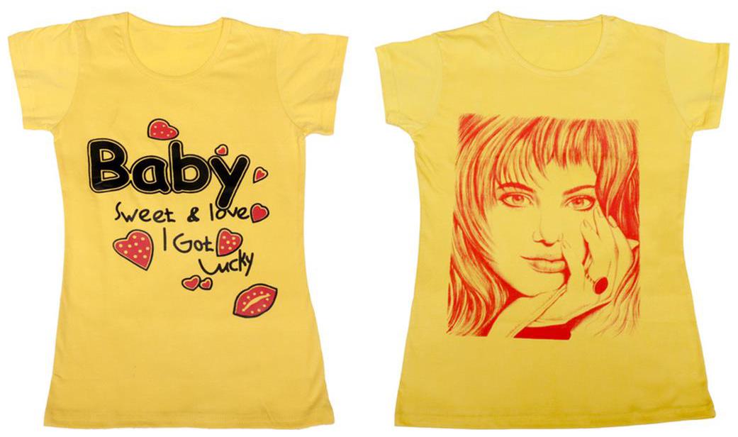 

Indiweaves Girl Cotton Solid T shirt - Multi
