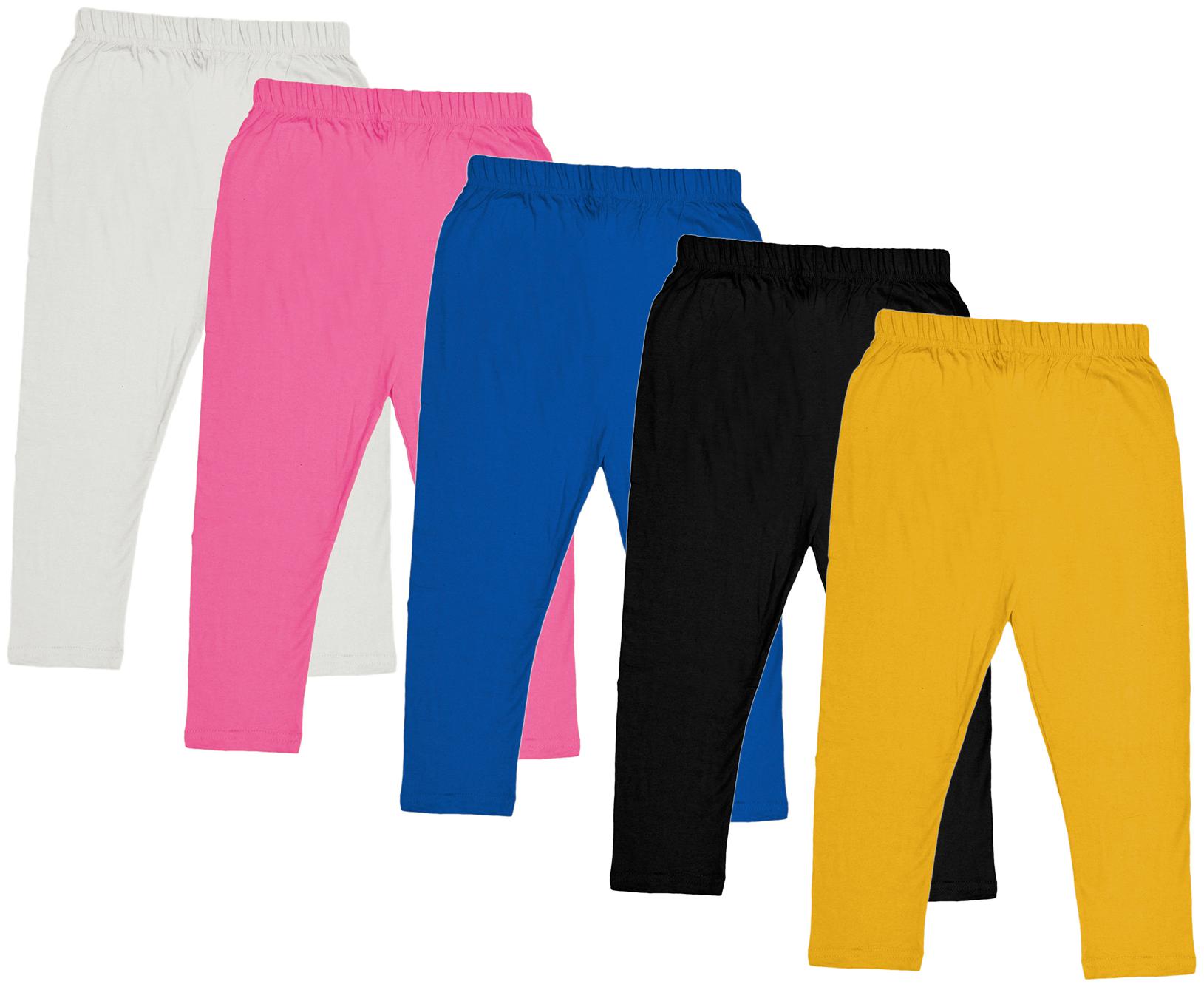 

Indiweaves Girl Cotton Solid Capri - Multi