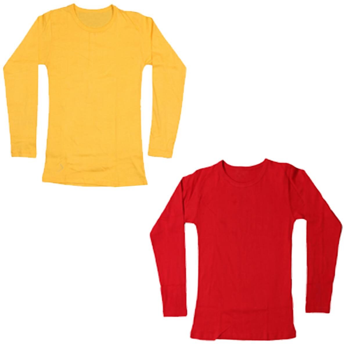 

Indiweaves Girl Cotton Solid T shirt - Red