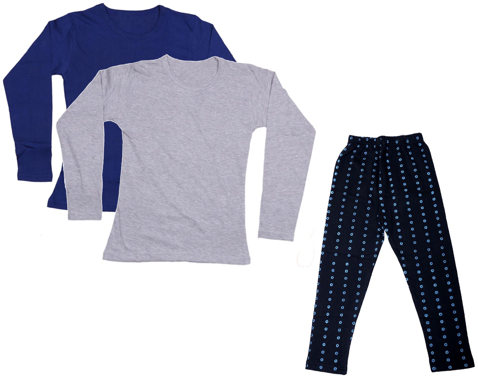 

Indiweaves Girl Cotton Solid T shirt - Multi