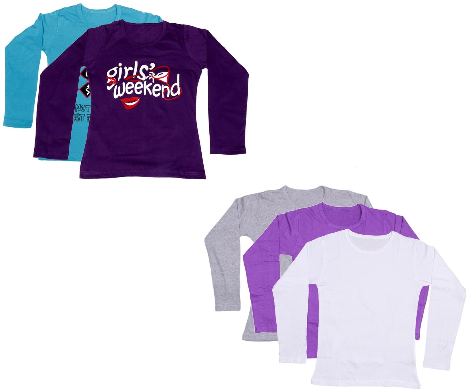 

Indiweaves Girl Cotton Printed T shirt - Multi