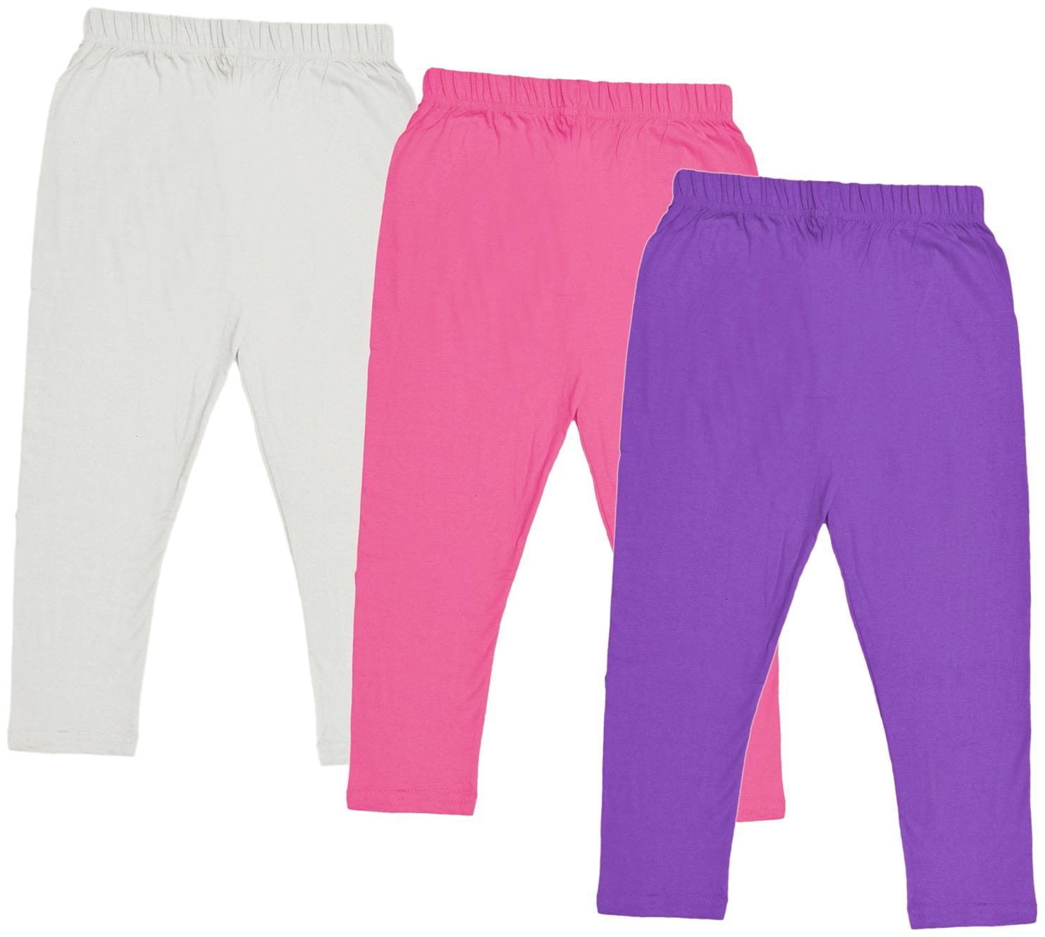 

Indiweaves Girl Cotton Solid Capri - Multi