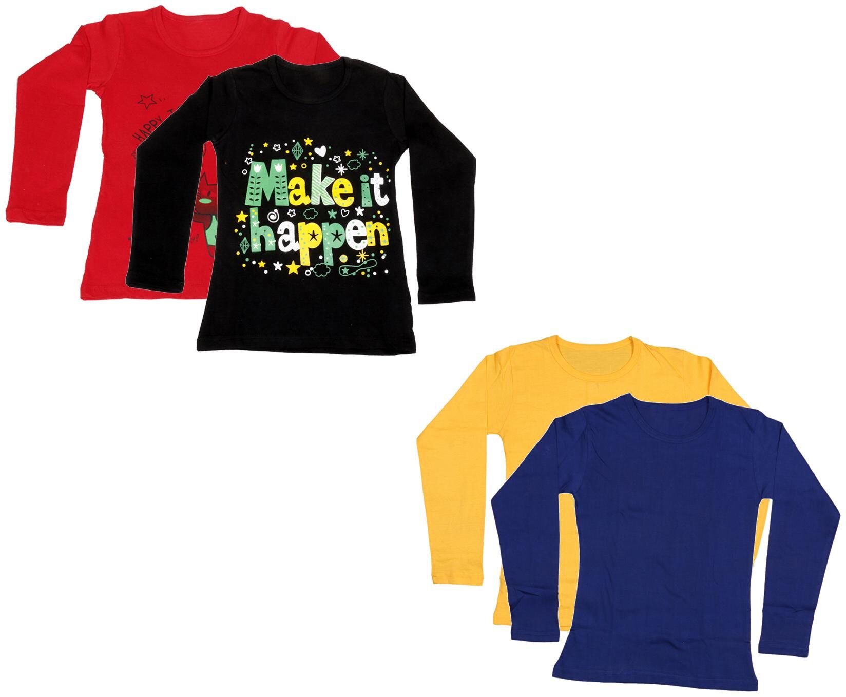 

Indiweaves Girl Cotton Printed T shirt - Multi