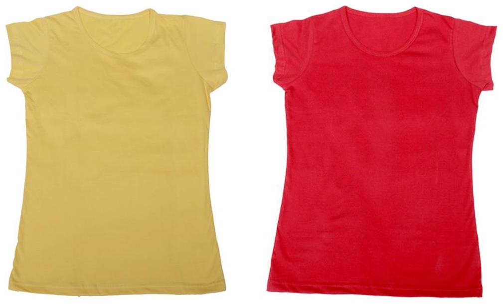 

Indiweaves Girl Cotton Solid T shirt - Multi