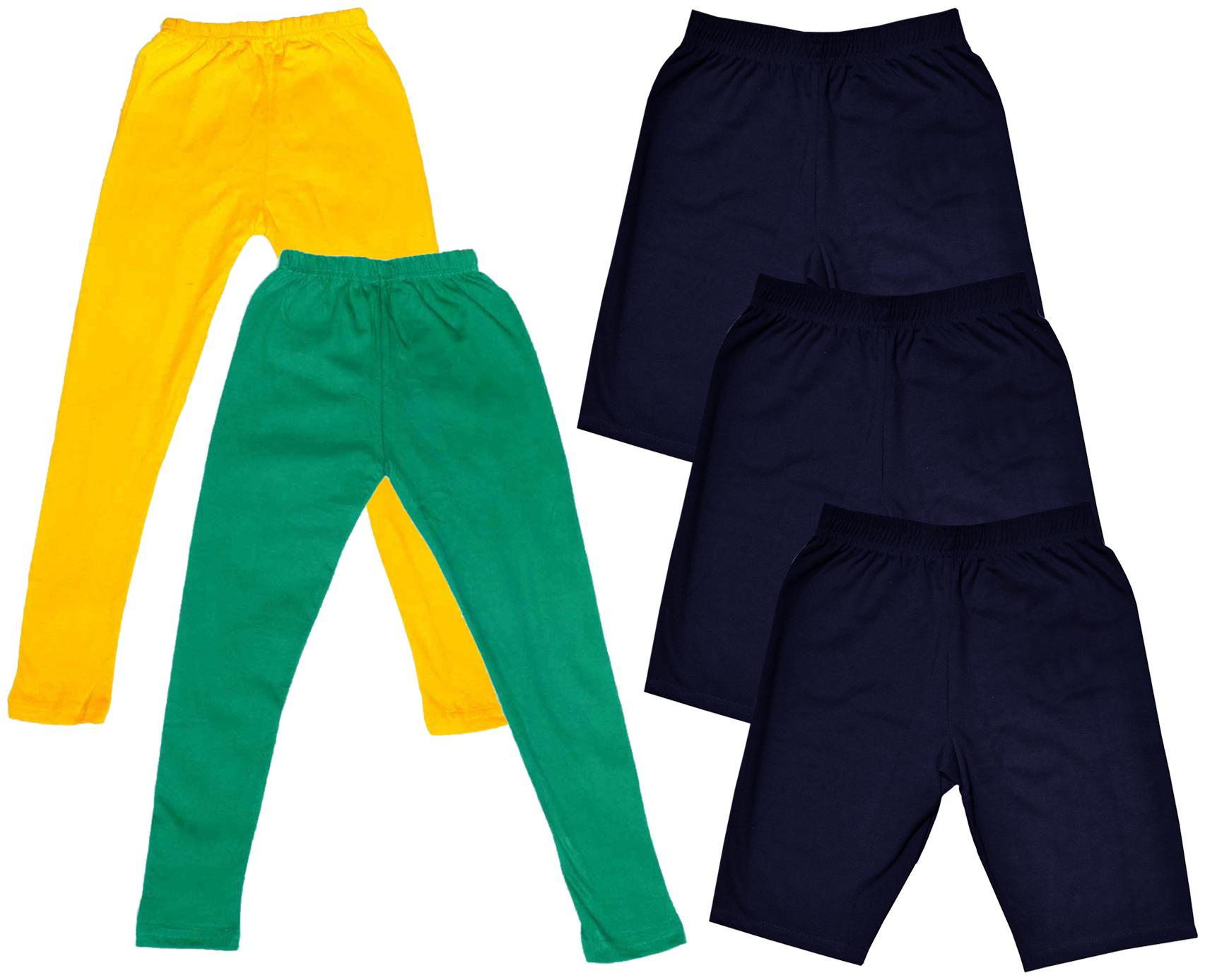 

Indiweaves Girl Cotton Solid Regular shorts - Multi