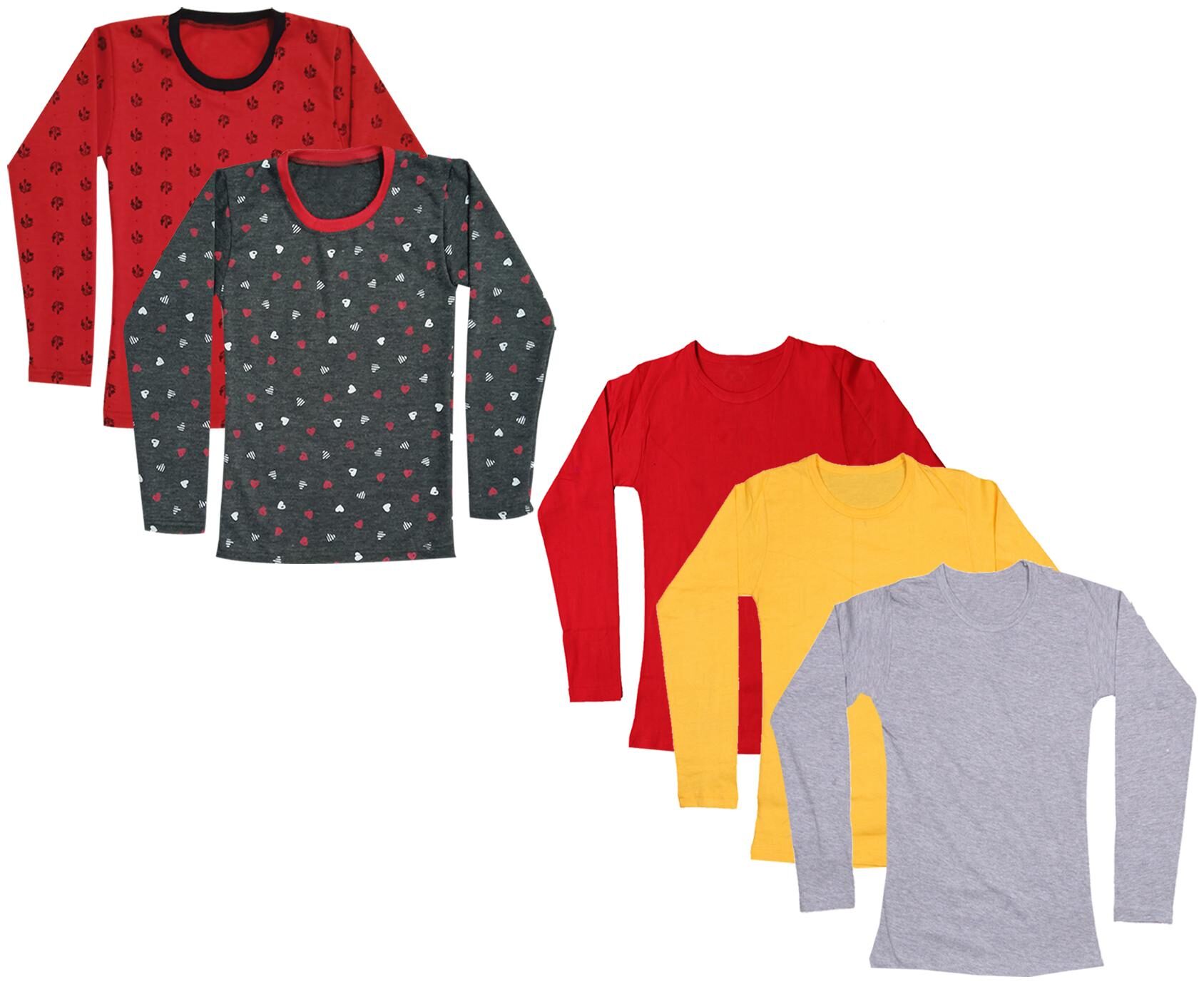 

Indiweaves Girl Cotton Printed T shirt - Multi