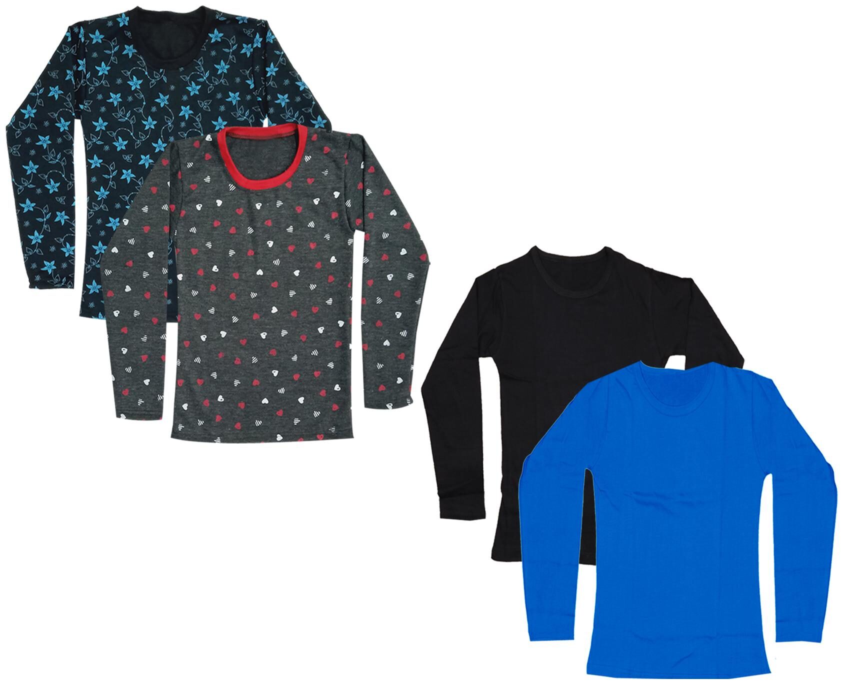 

Indiweaves Girl Cotton Printed T shirt - Multi