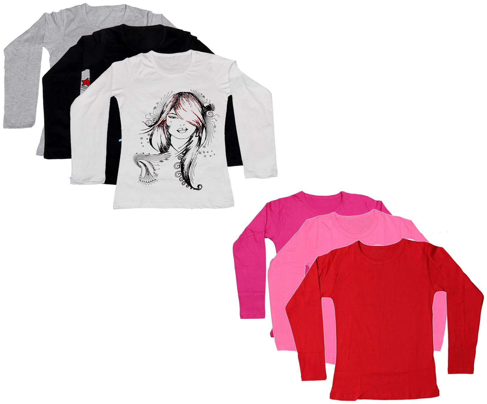 

Indiweaves Girl Cotton Printed T shirt - Multi