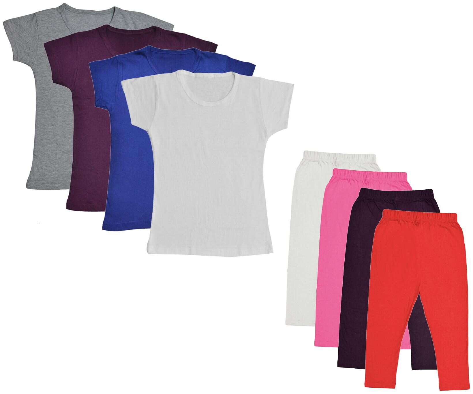 

Indiweaves Girl Cotton Top Bottom Set - Multi