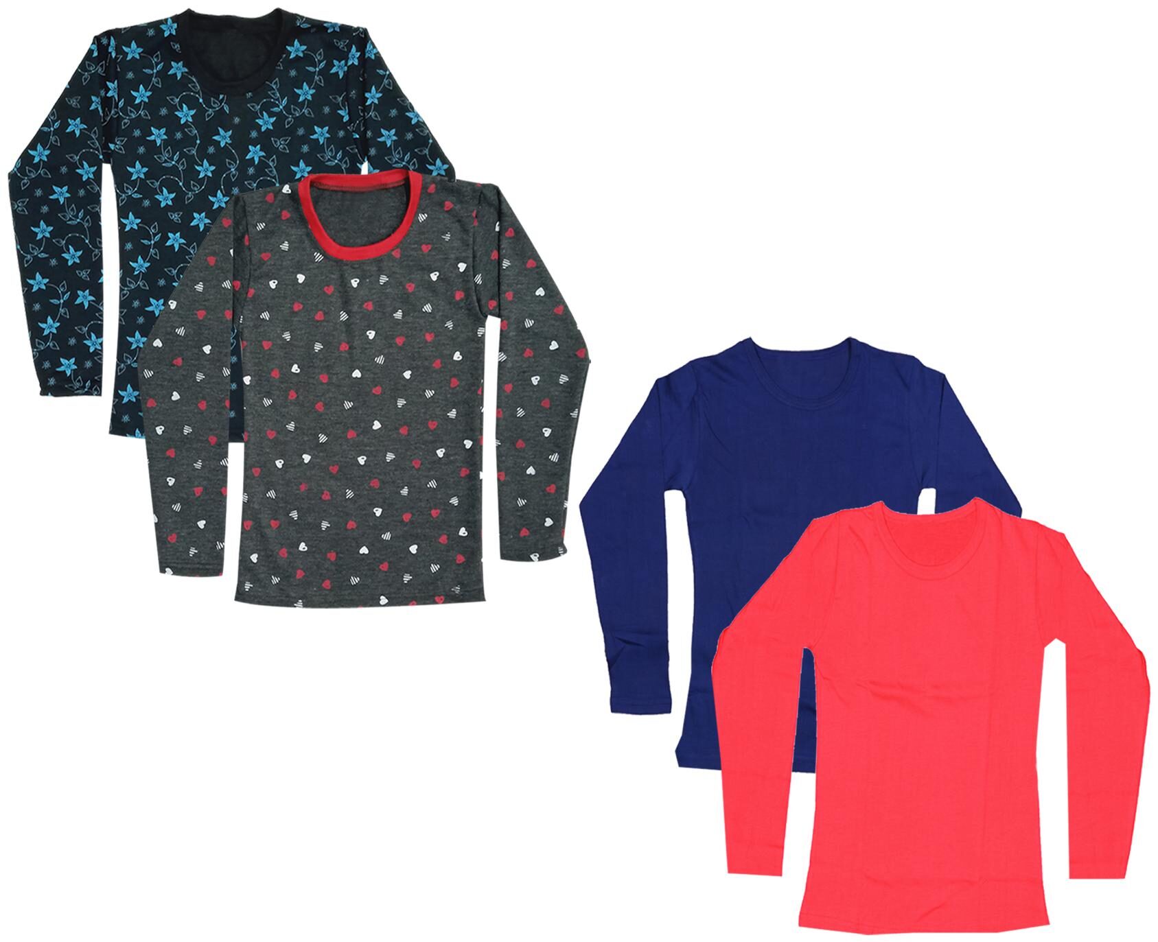 

Indiweaves Girl Cotton Printed T shirt - Multi