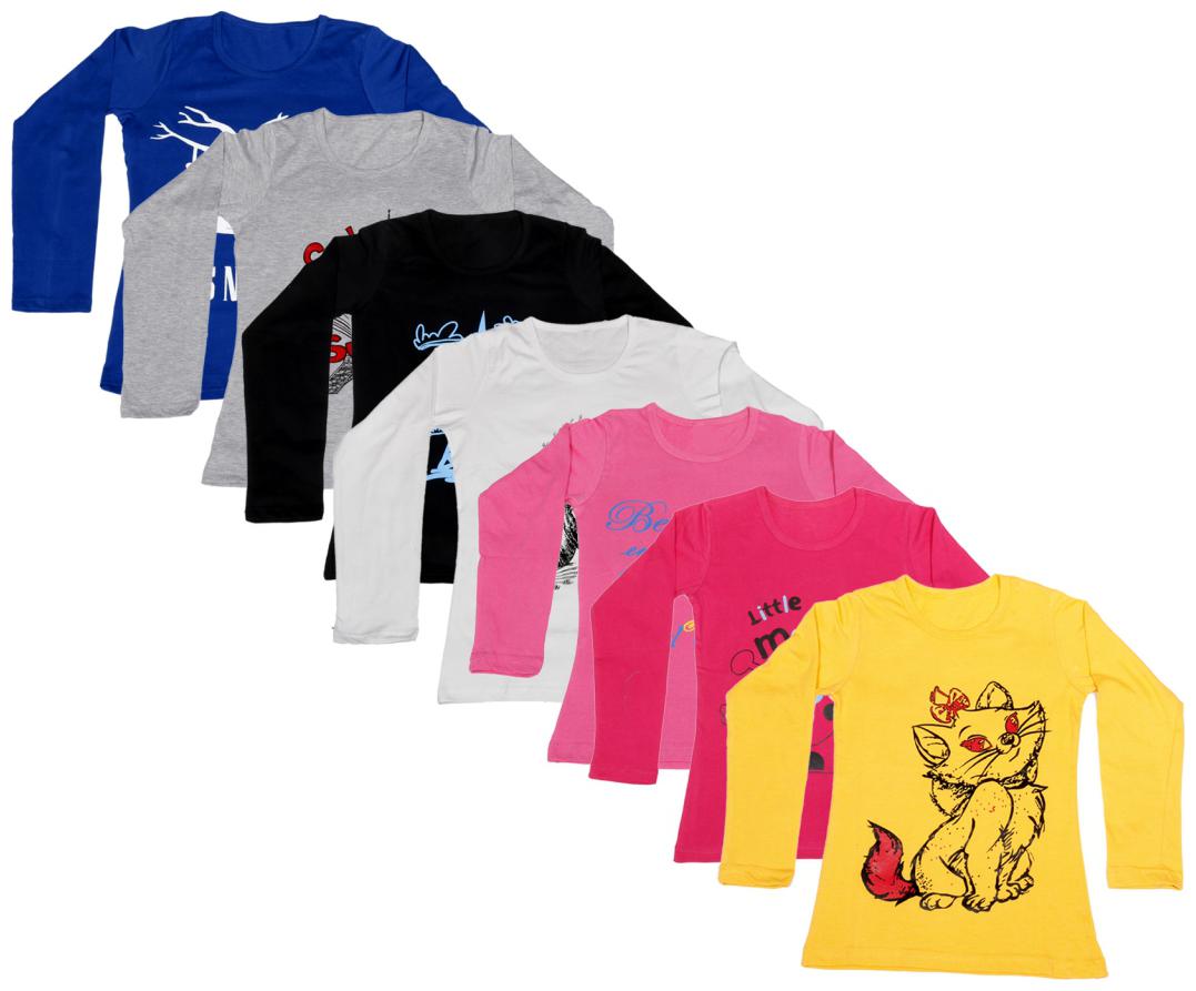 

Indiweaves Girl Cotton Printed T shirt - Multi