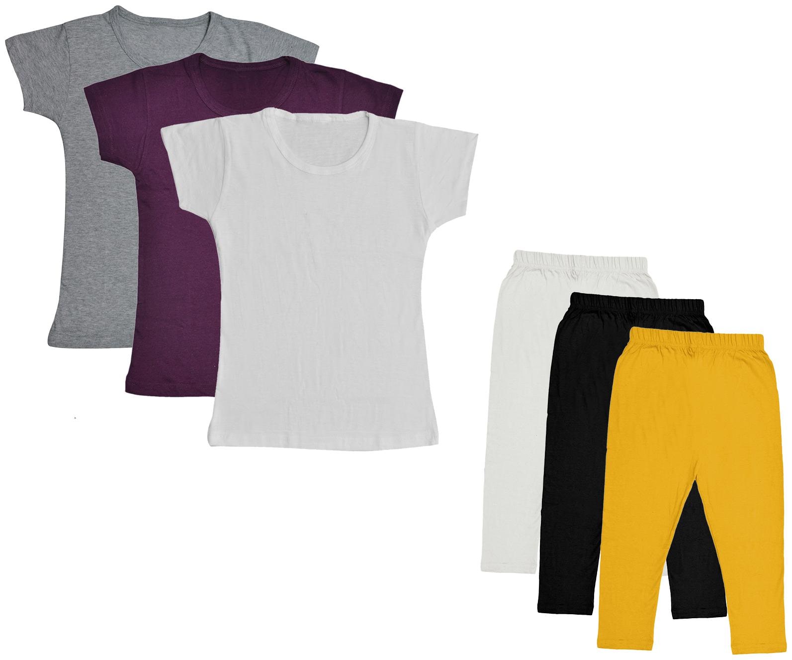 

Indiweaves Girl Cotton Top Bottom Set - Multi