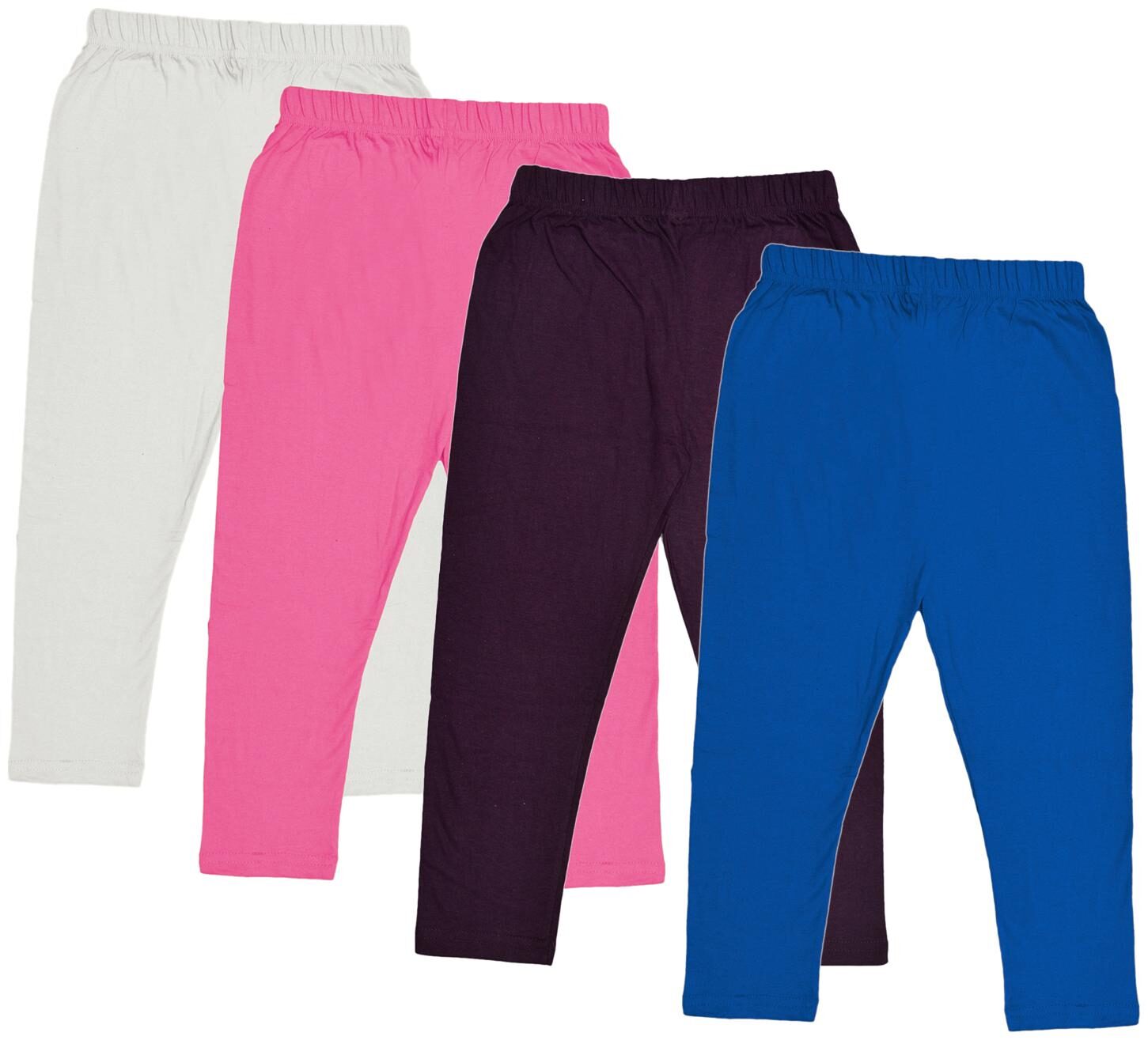 

Indiweaves Girl Cotton Solid Capri - Multi