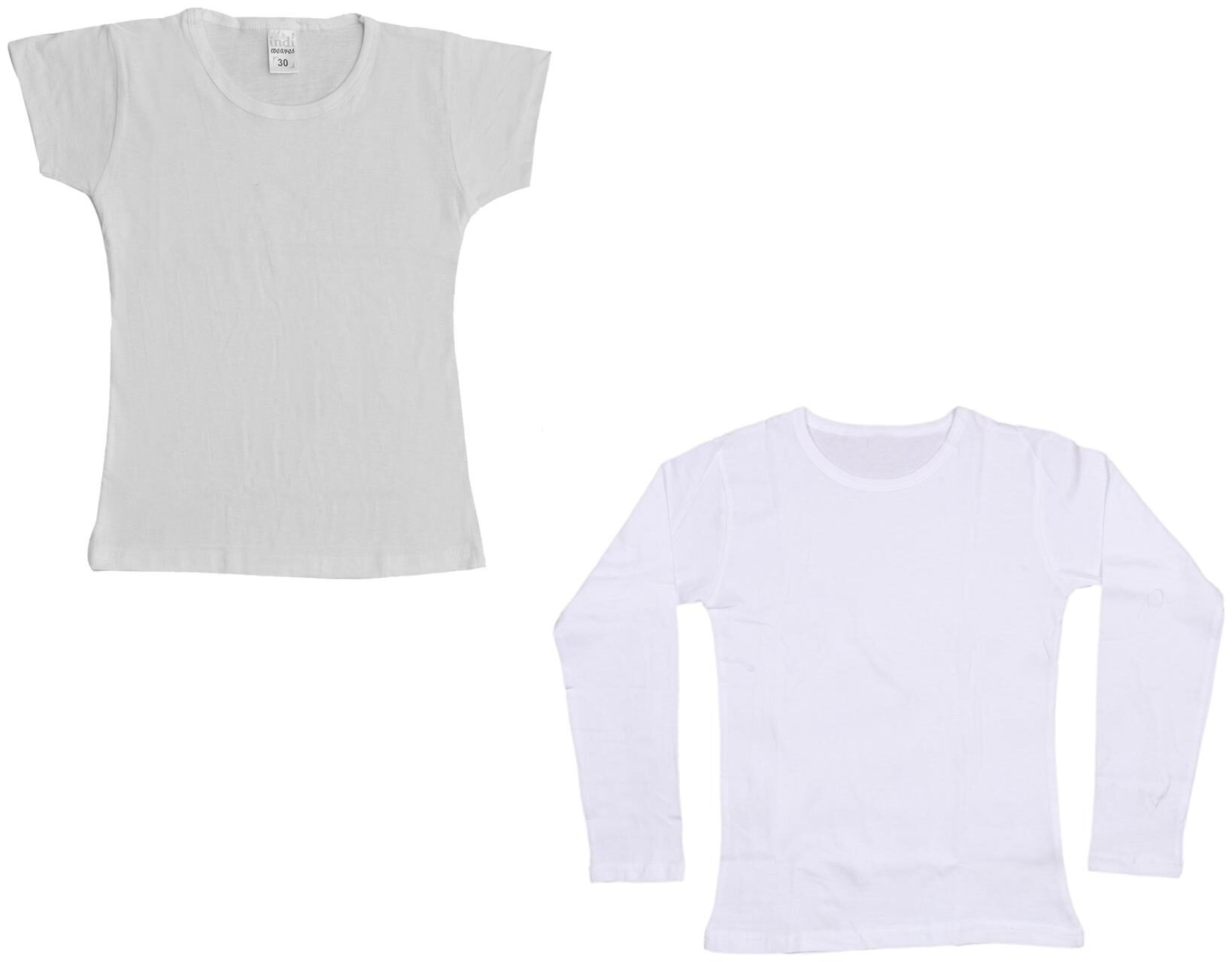

Indiweaves Girl Cotton Solid T shirt - Multi