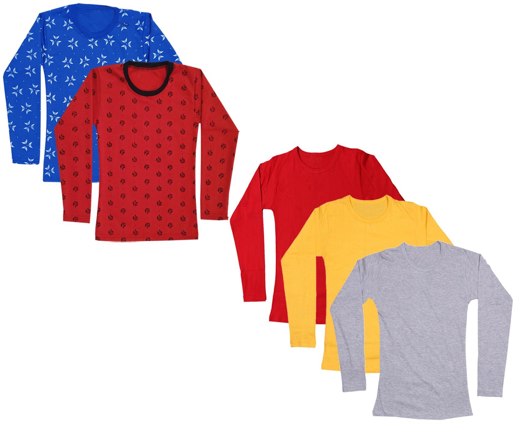 

Indiweaves Girl Cotton Printed T shirt - Multi