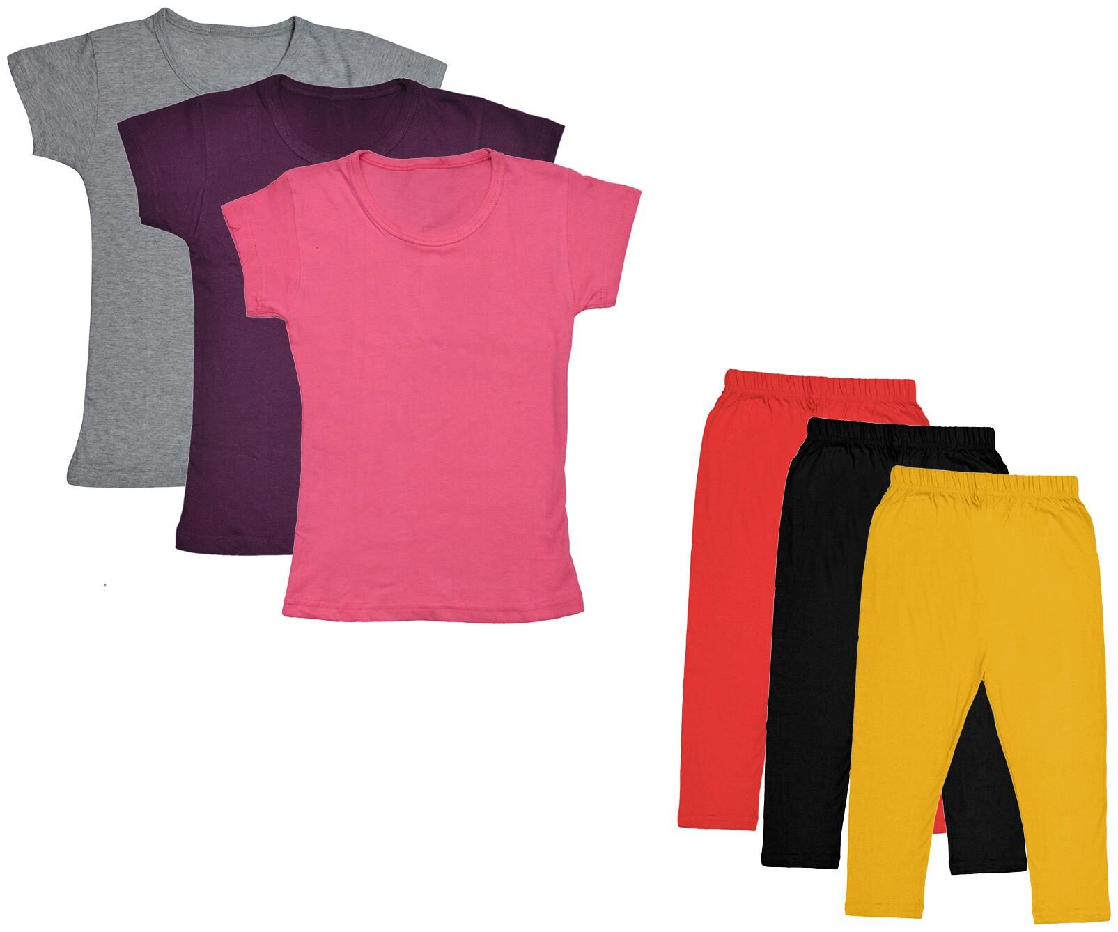

Indiweaves Girl Cotton Top Bottom Set - Multi