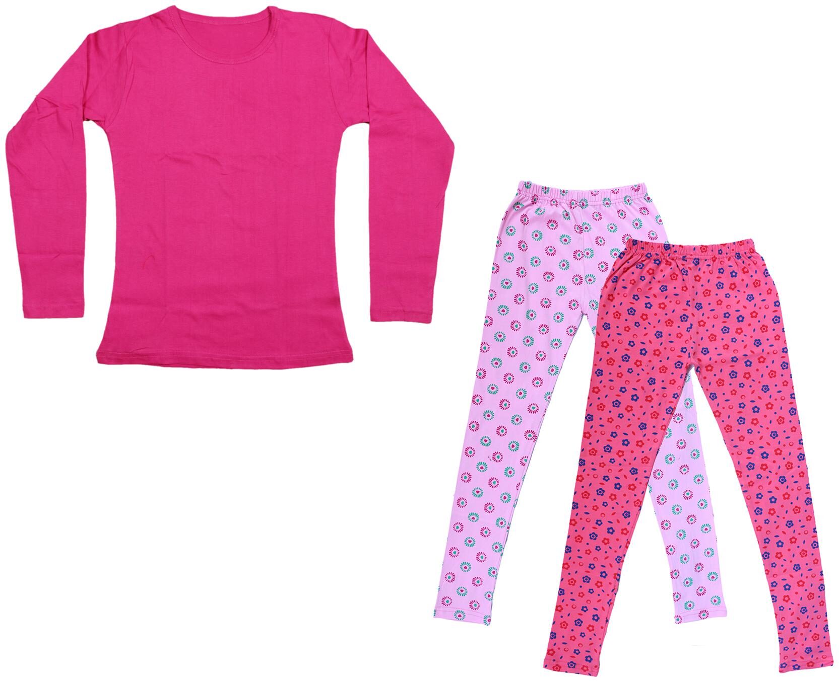 

Indiweaves Girl Cotton Solid T shirt - Multi