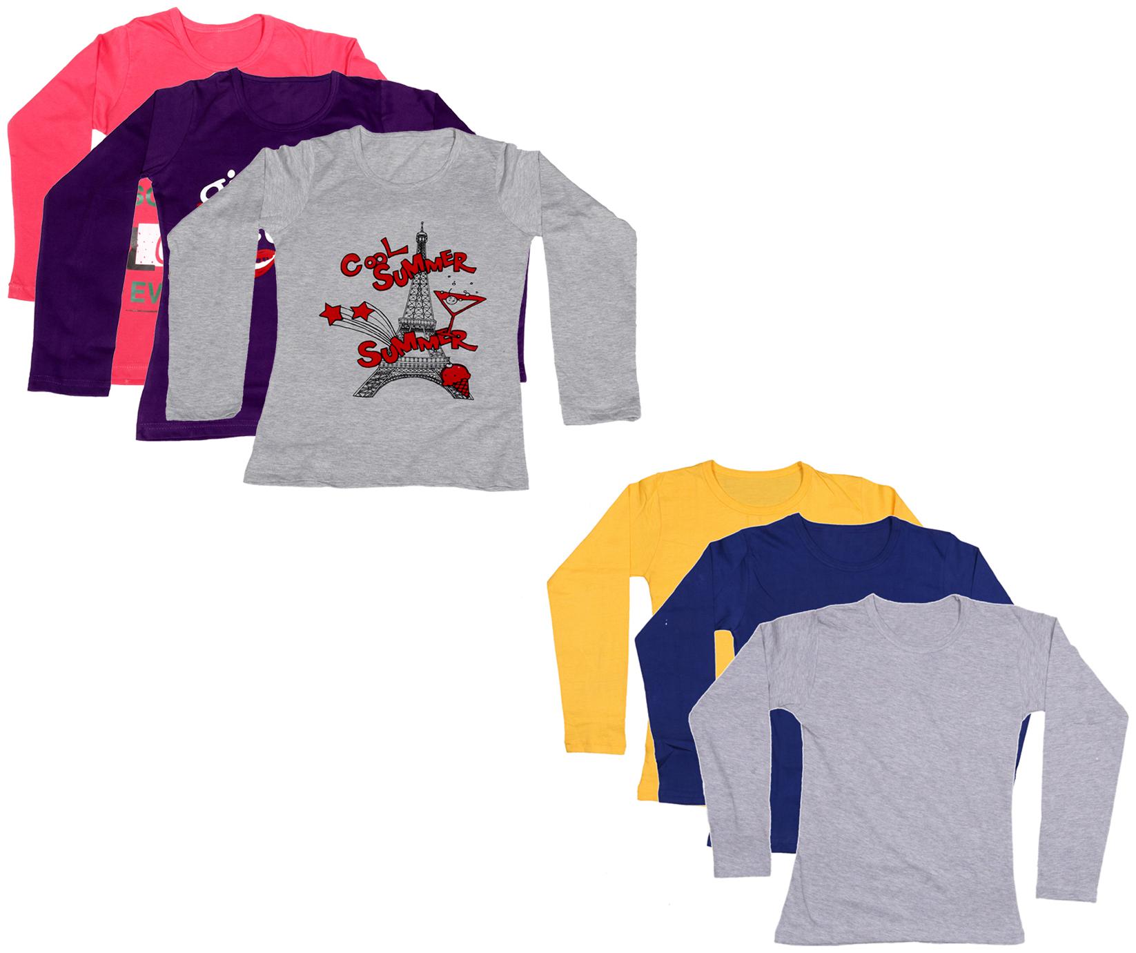 

Indiweaves Girl Cotton Printed T shirt - Multi