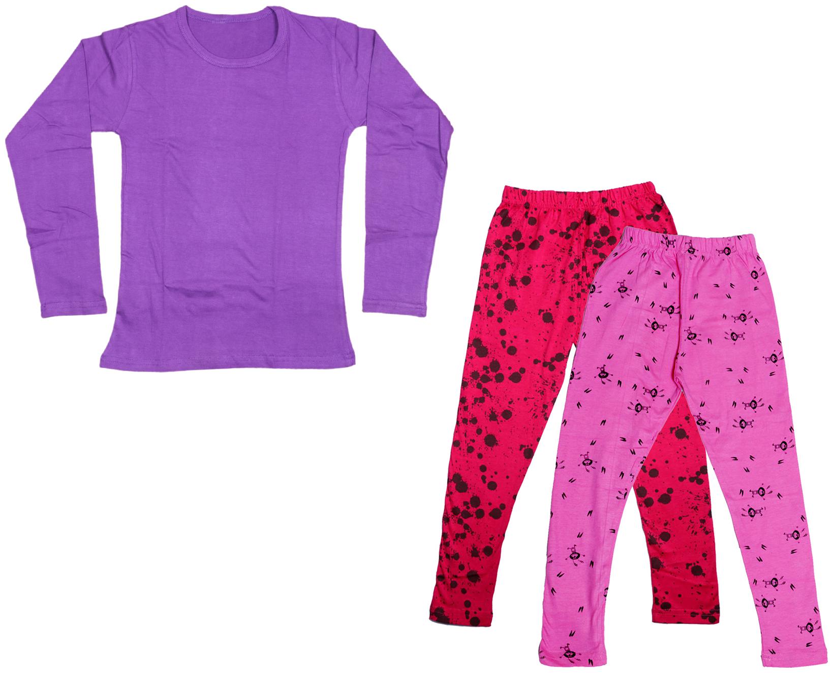 

Indiweaves Girl Cotton Solid T shirt - Multi