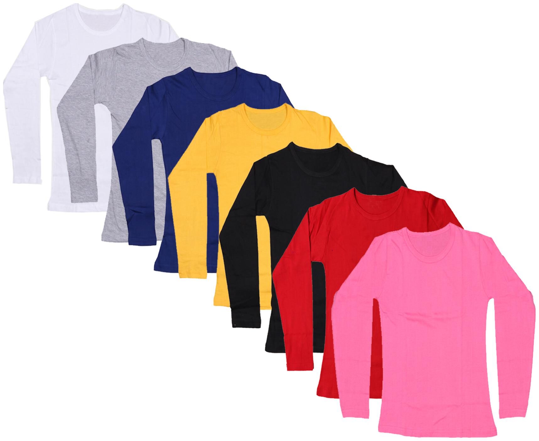 

Indiweaves Girl Cotton Solid T shirt - Multi