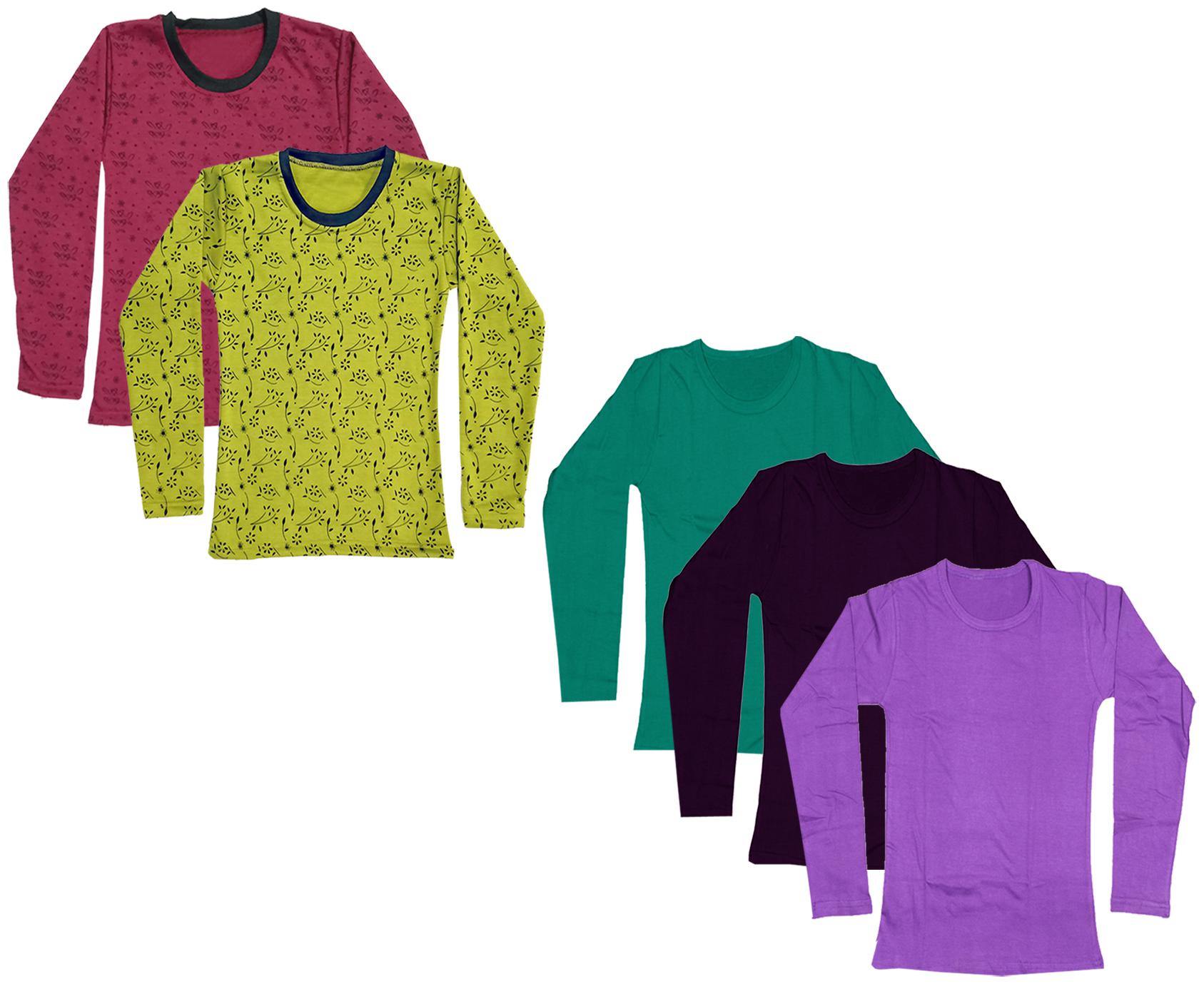 

Indiweaves Girl Cotton Printed T shirt - Multi