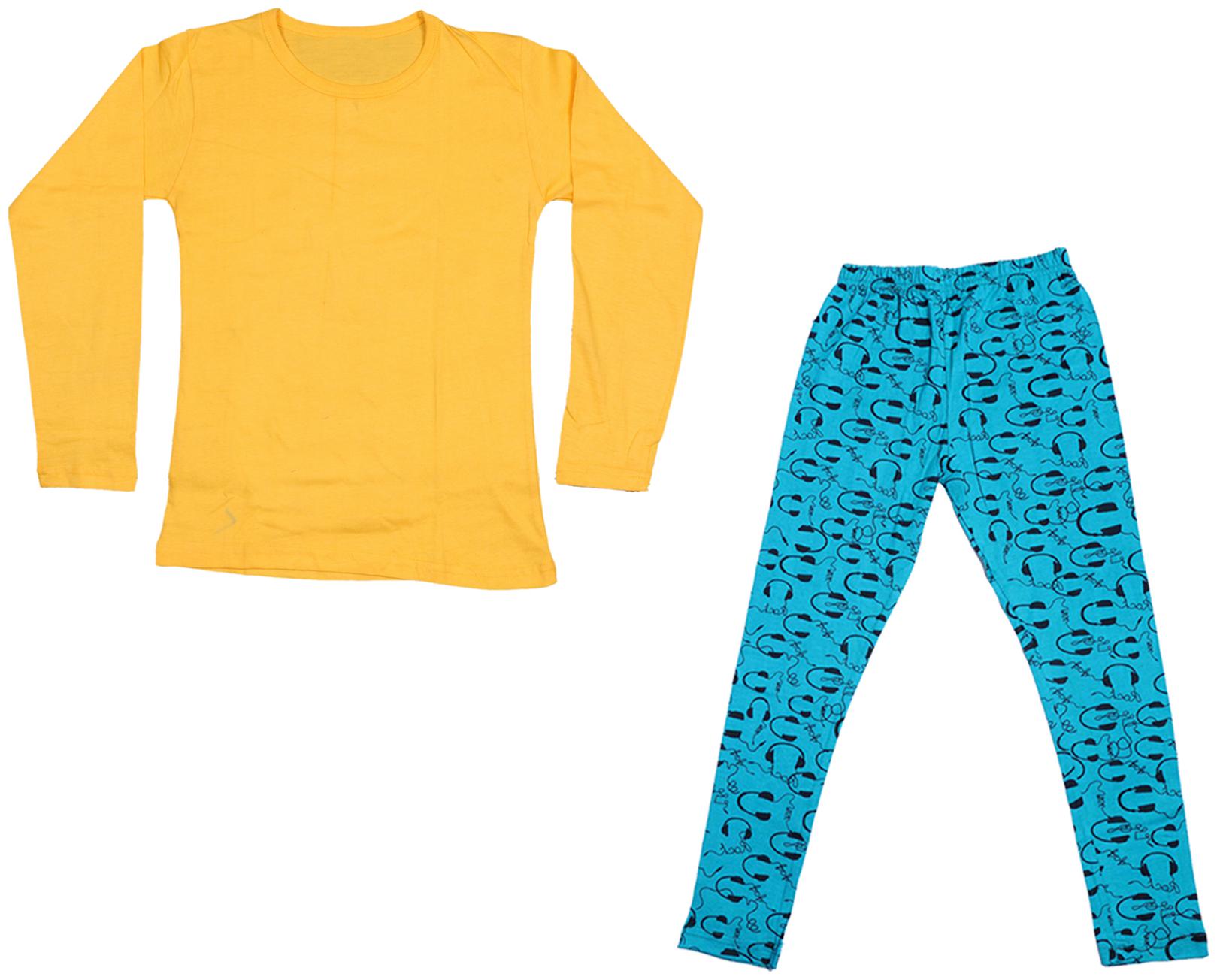 

Indiweaves Girl Cotton Solid T shirt - Multi