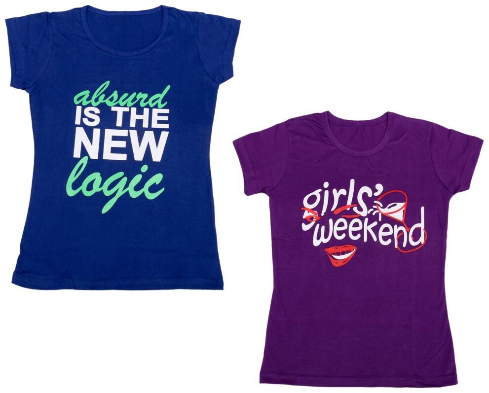 

Indiweaves Girl Cotton Printed T shirt - Multi
