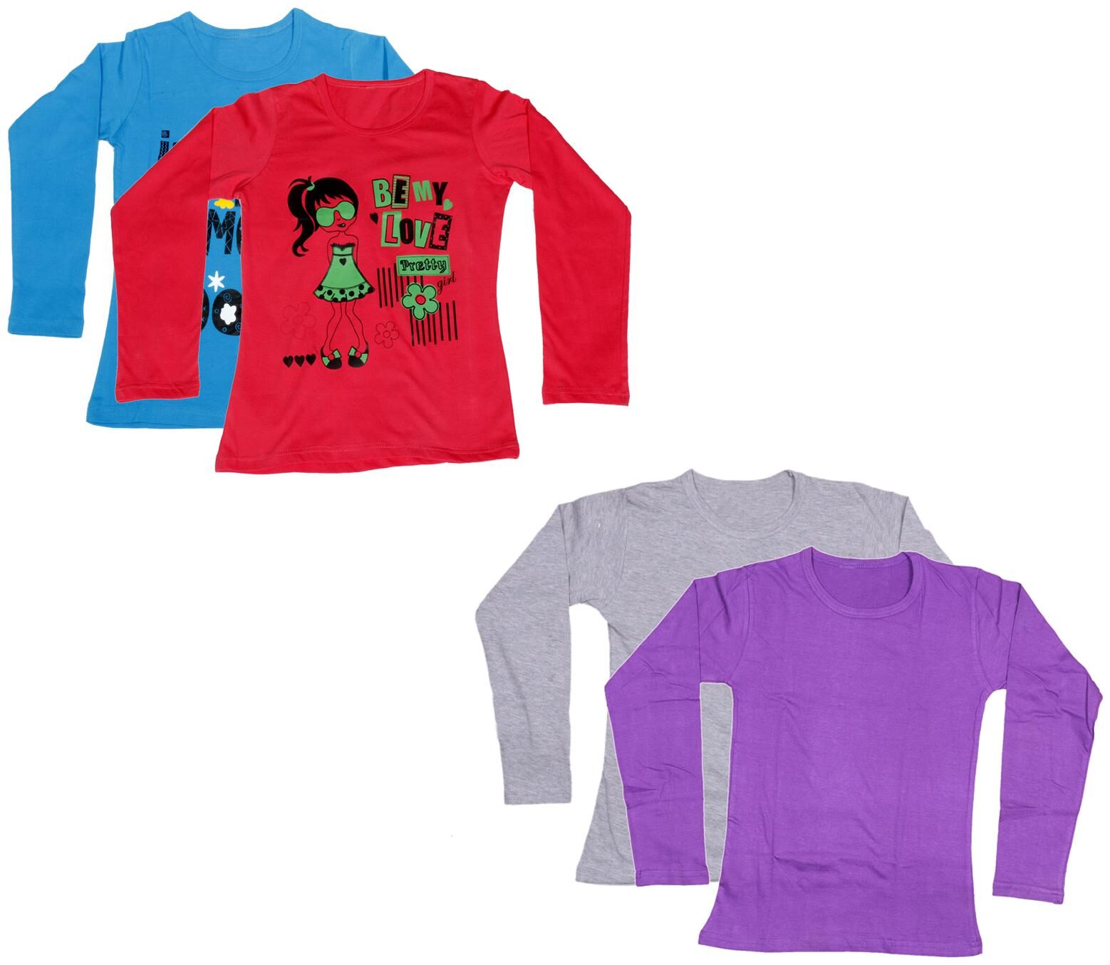 

Indiweaves Girl Cotton Printed T shirt - Multi