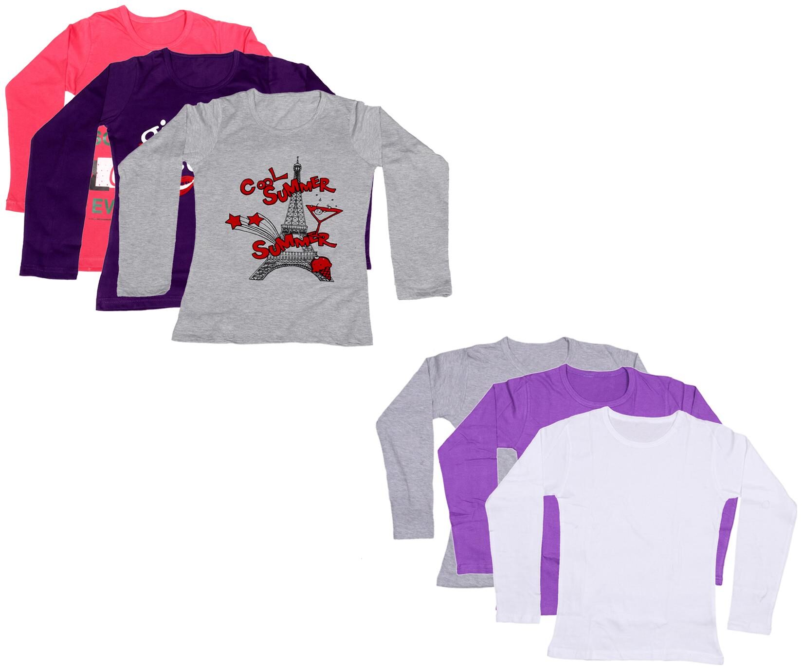 

Indiweaves Girl Cotton Printed T shirt - Multi